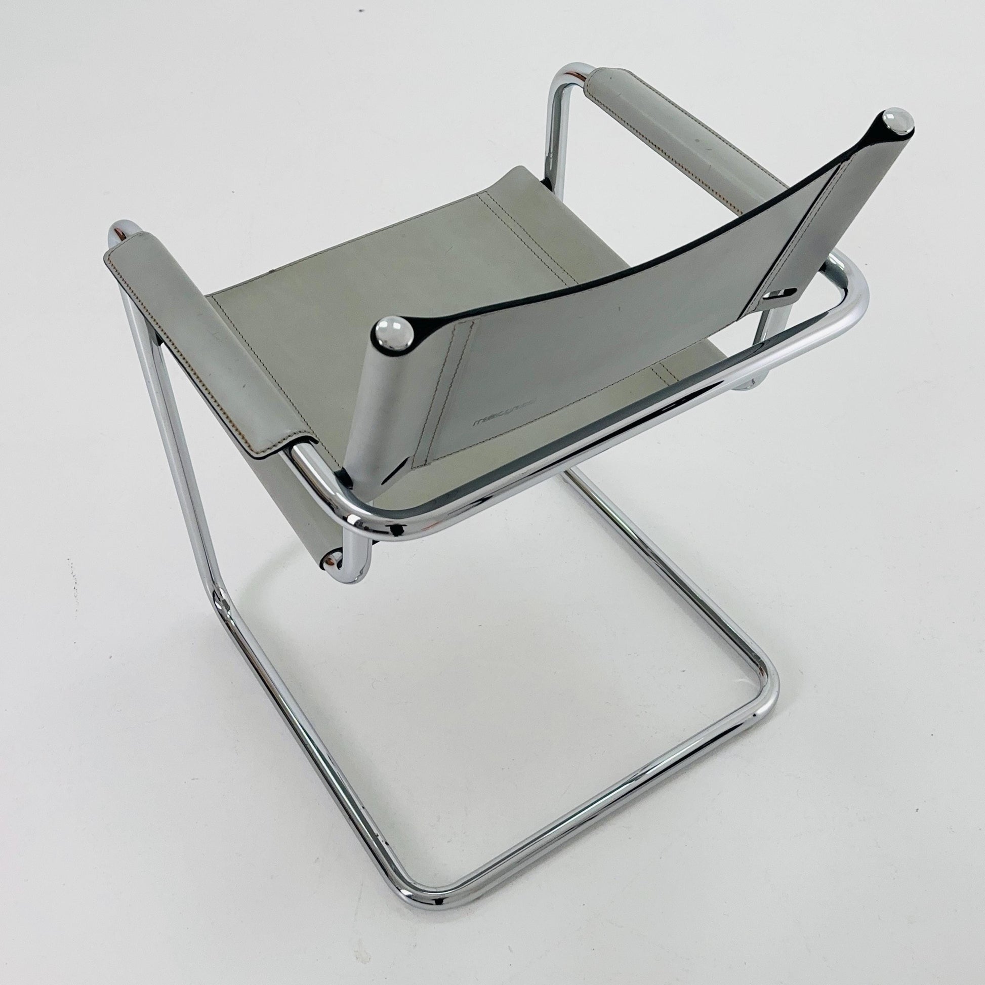 1 of 4 Mid century MG5 Centro Studi desk armchair by Mart Stam & Marcel Breuer for Matteo Grassi, 1970s Italy