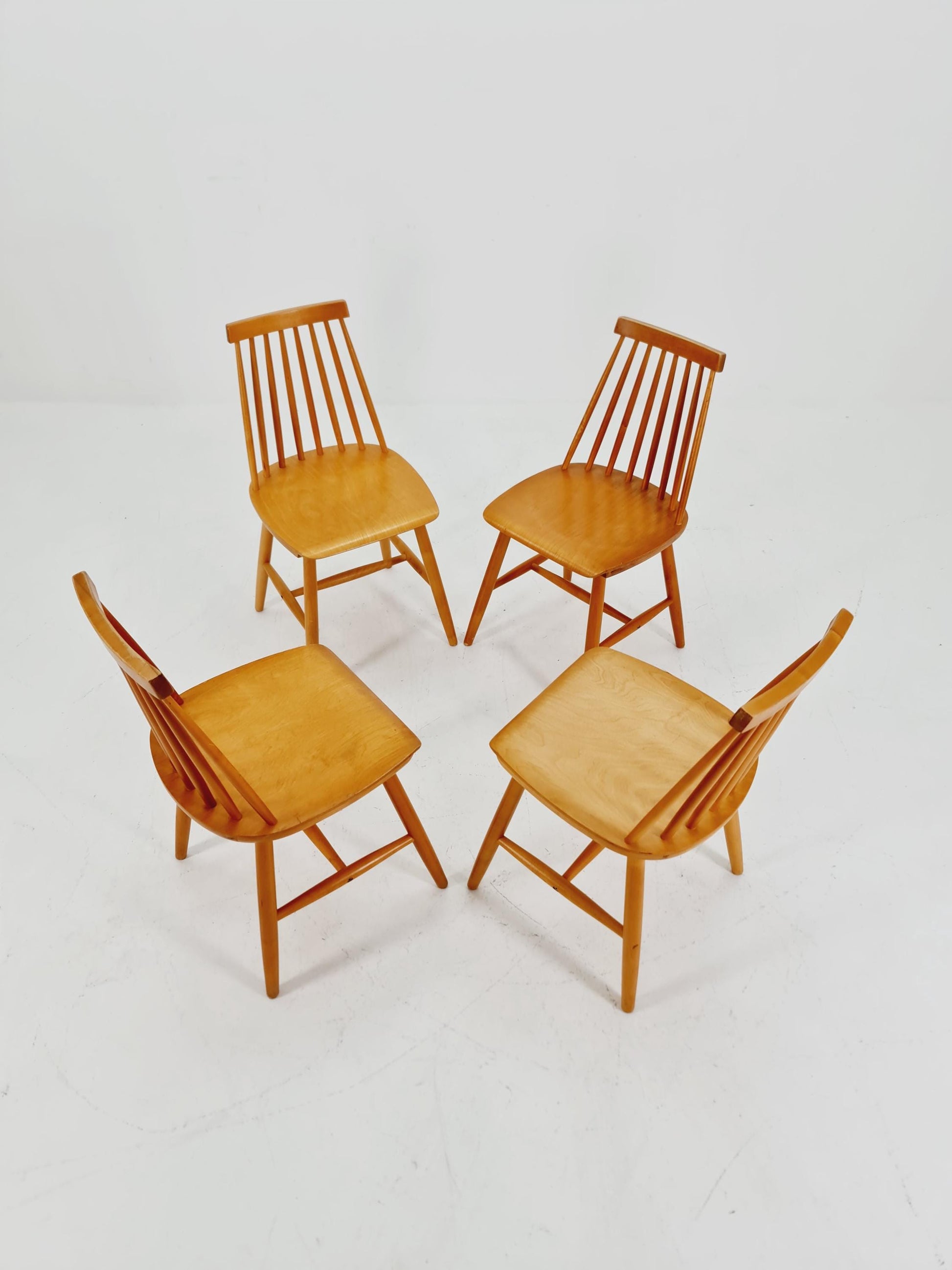 German dinning chair by Ilmari Tapiovaara style 1960s, set of 4