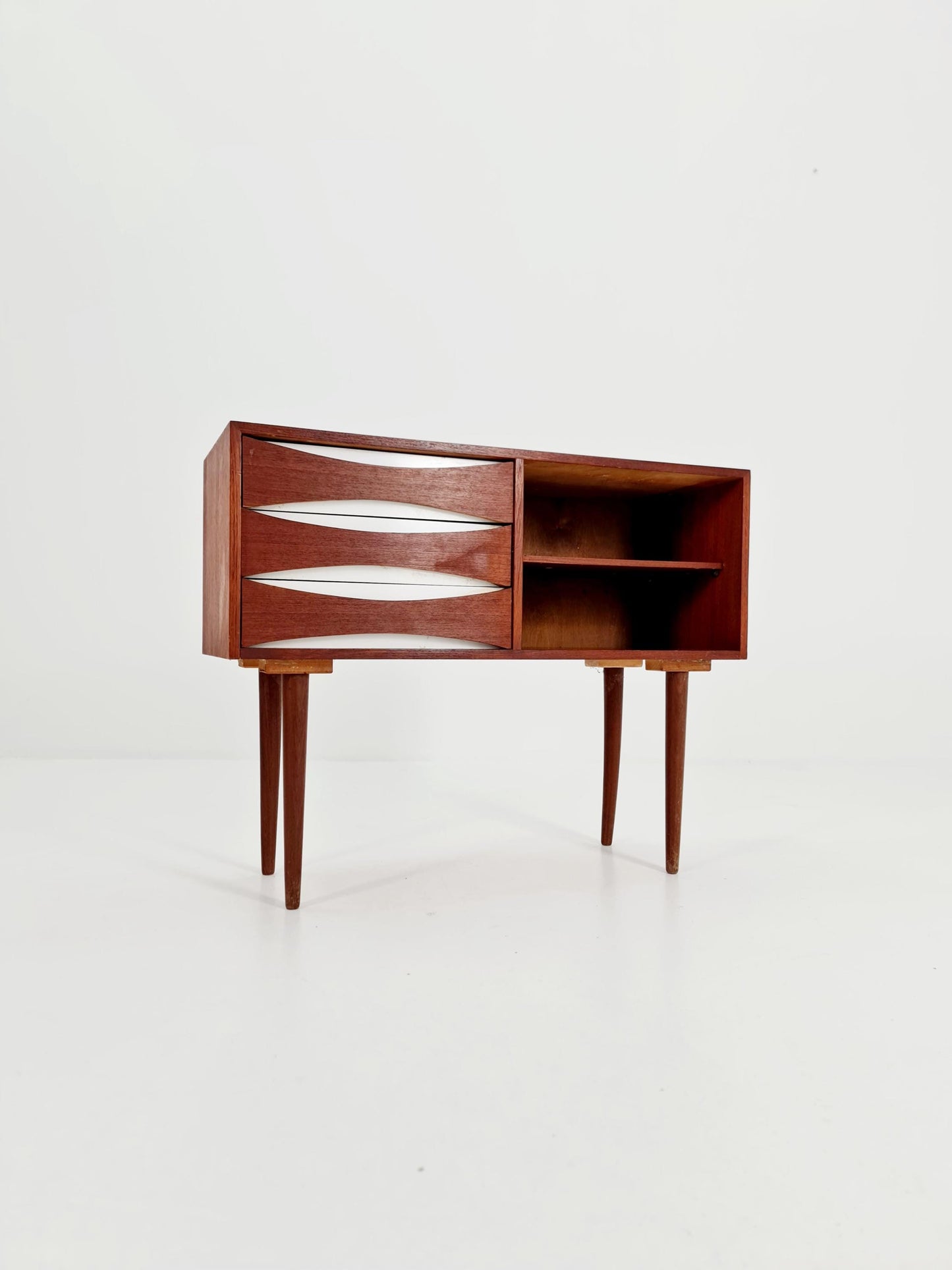 Rare Vintage Danish teak cabinet sideboard , 1960s