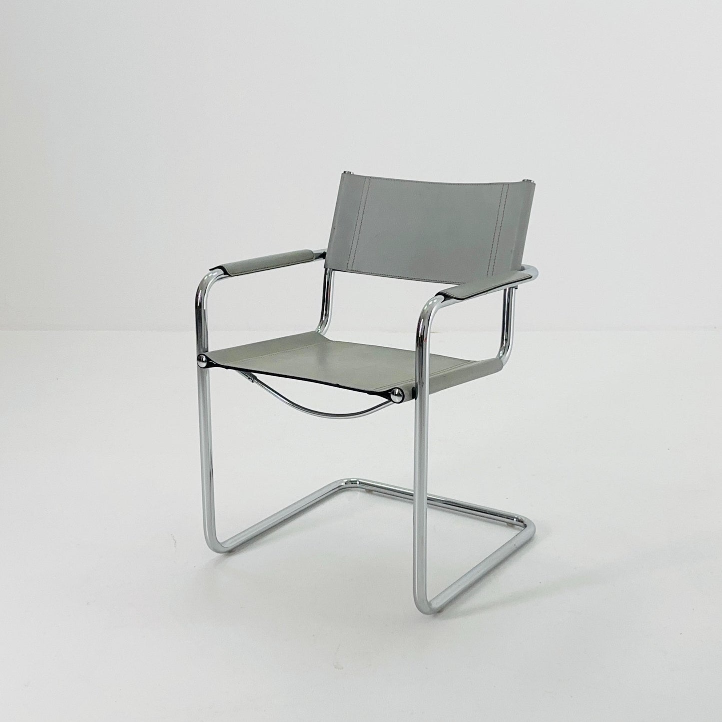 Set of 4 Mid century MG5 Centro Studi desk armchair by Mart Stam & Marcel Breuer for Matteo Grassi, 1970s Italy