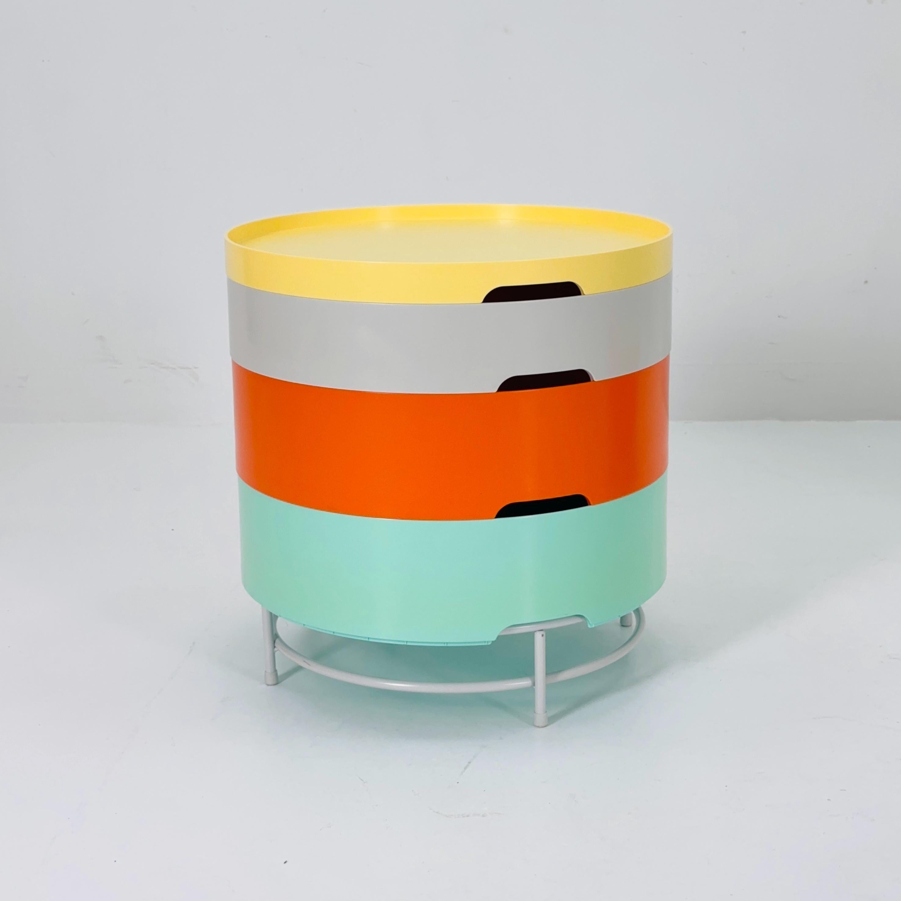 Ikea vintage spaceage modern storage -side table by Richards Brill