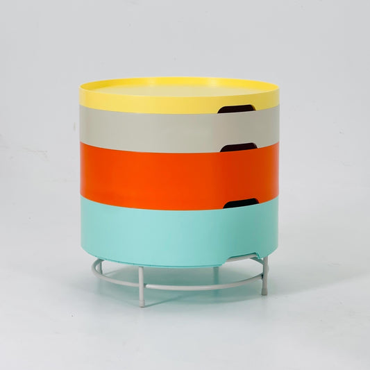 Ikea vintage spaceage modern storage -side table by Richards Brill en A. Williams ps model
