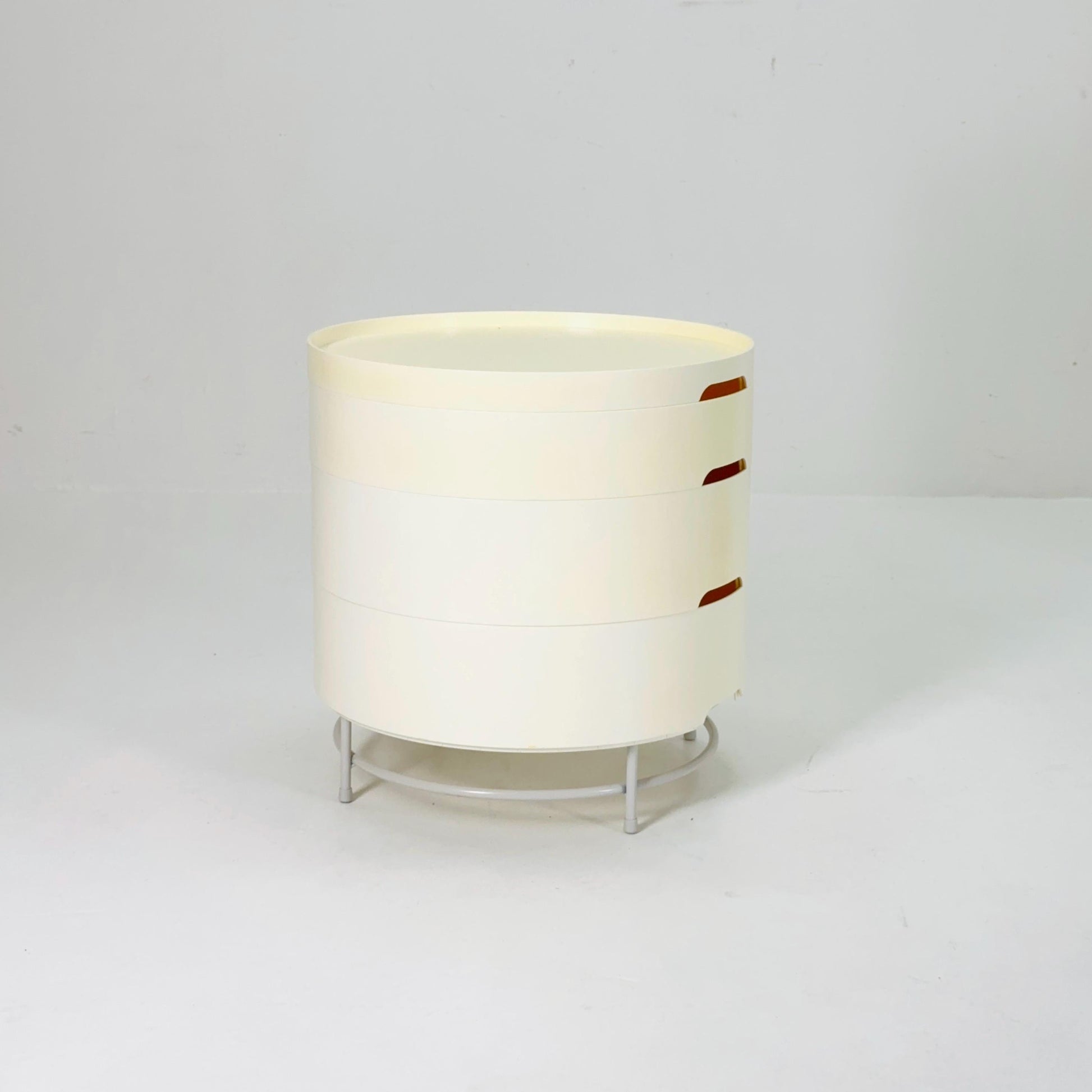 IKEA Modern storage white side tables PS modell by T. Richards, C. Brill en A. Williams Ikea Sweden