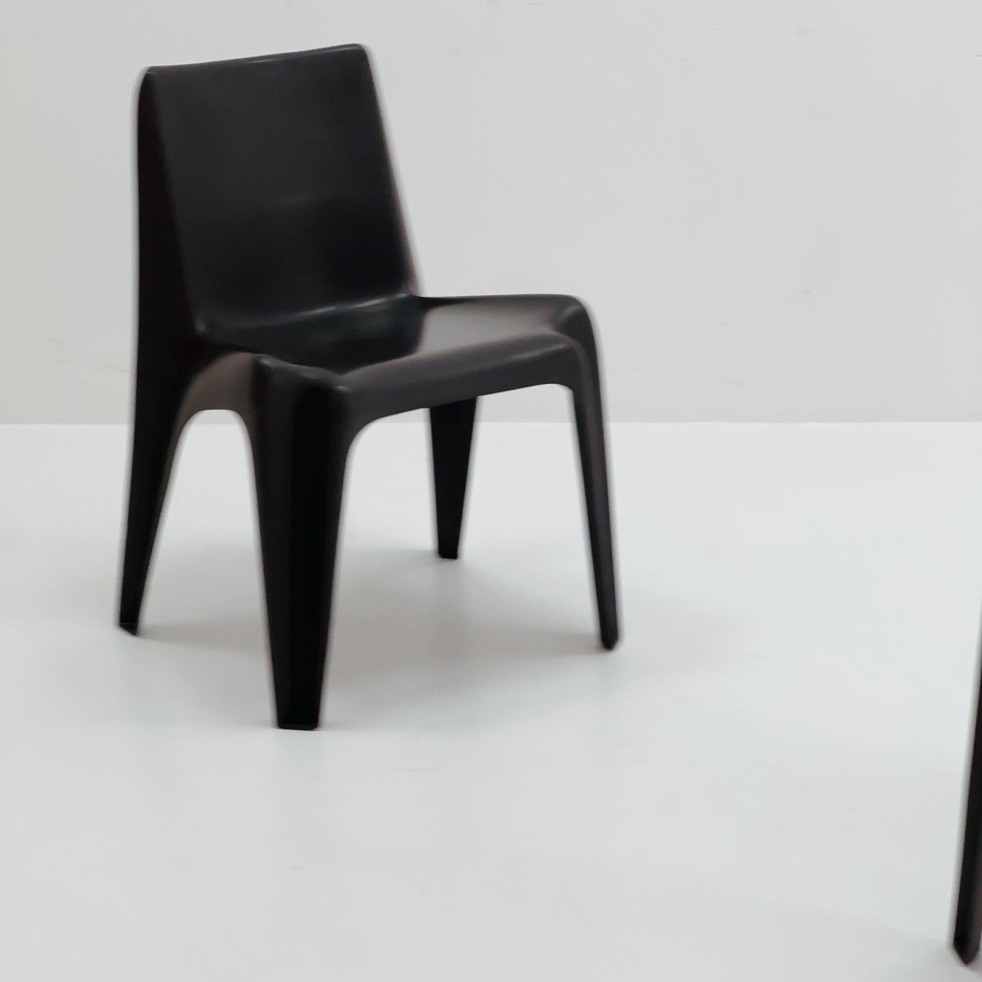 Space age Set of 2 brown Dining chairs Bofinger BA1171 chair by Helmut Bätzner,1970 Germany