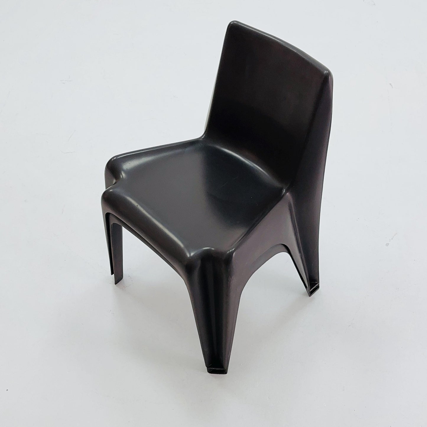 Space age Set of 2 brown Dining chairs Bofinger BA1171 chair by Helmut Bätzner,1970 Germany
