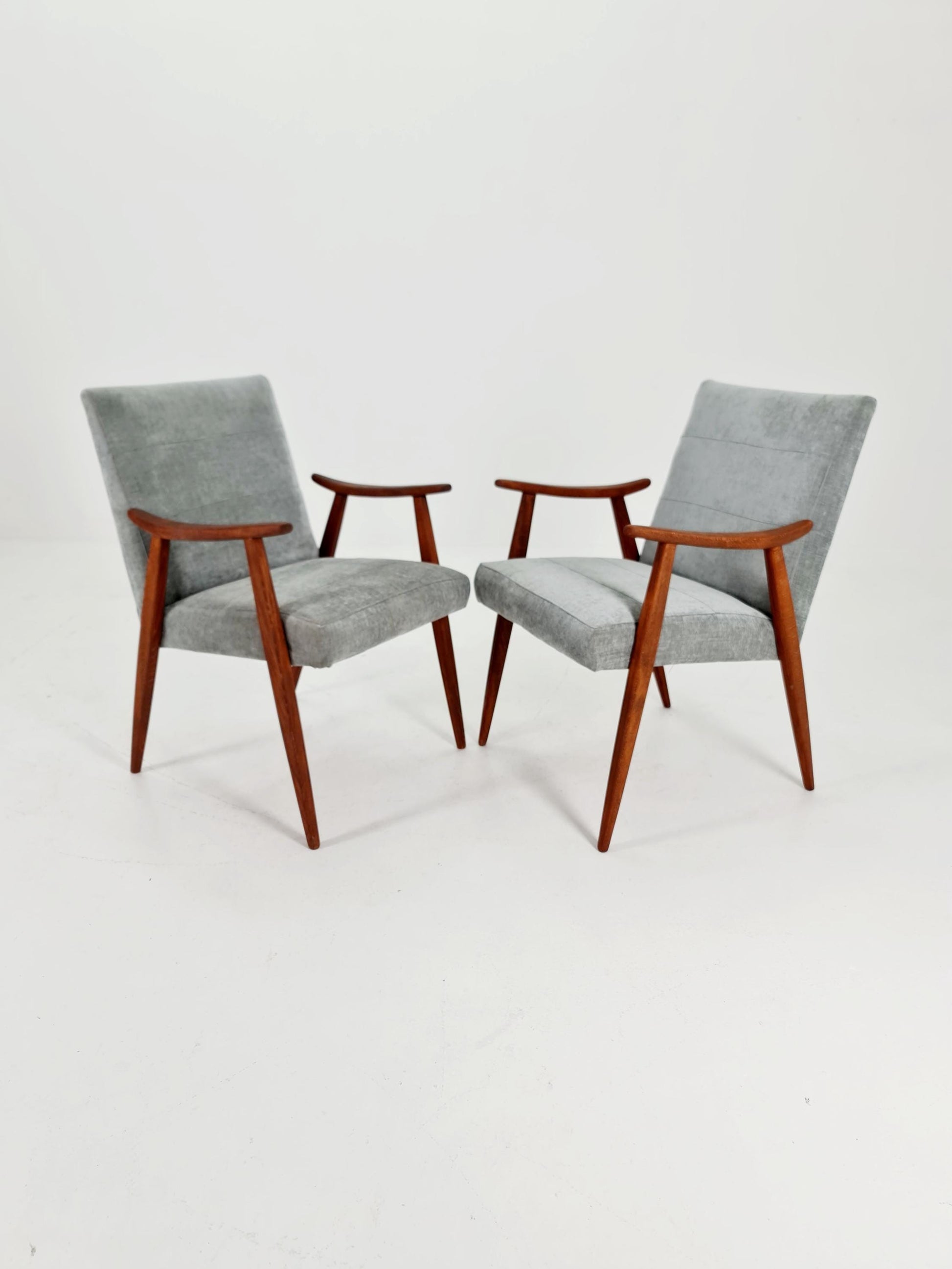 1 of 2 Rare Midcentury German club lounge chairs , 1950 s