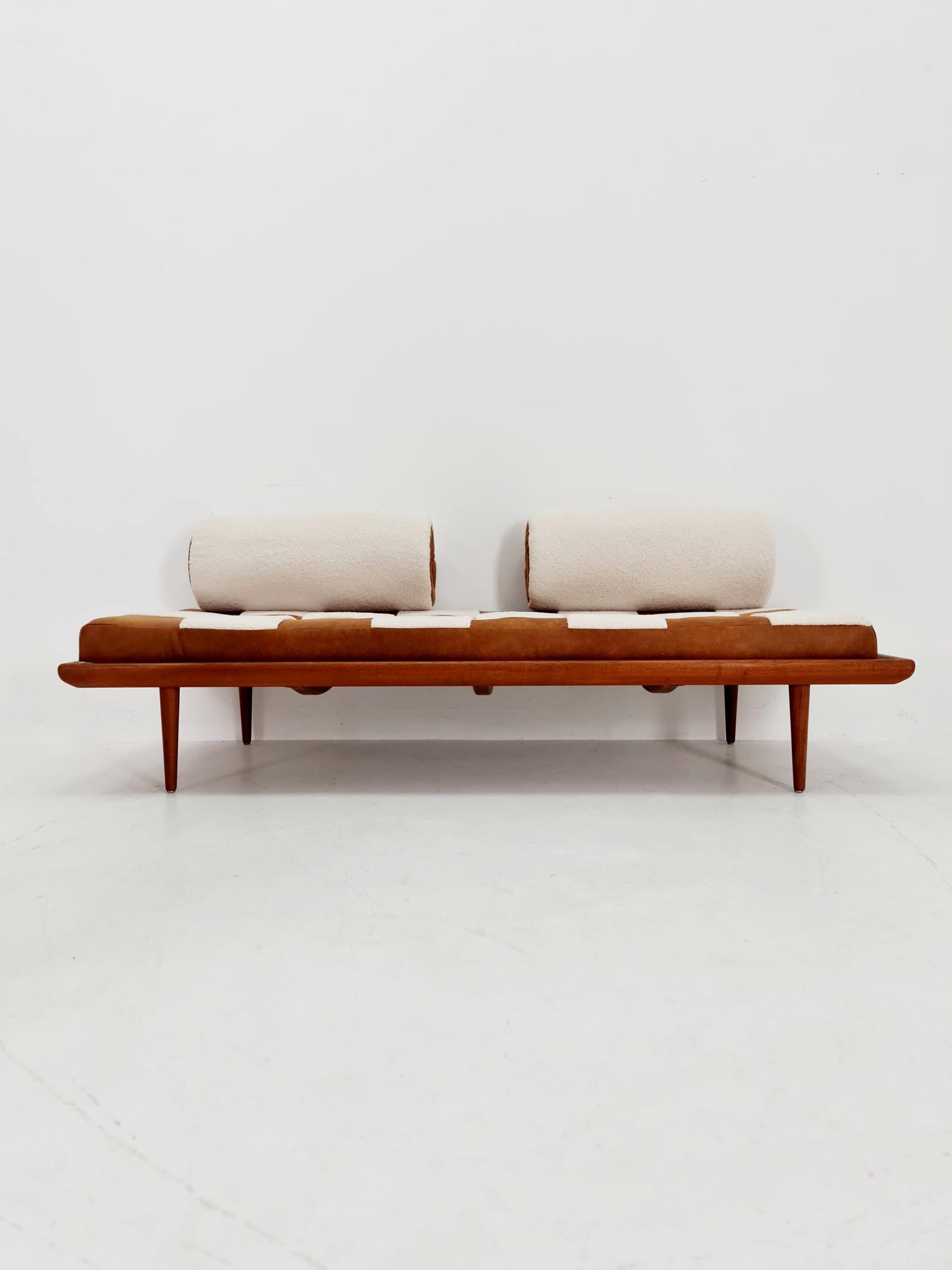 Midcentury Danish Daybed Teak wood by Peter Hvidt ,Orla Molgaard for France &Son Denmark ,1950s