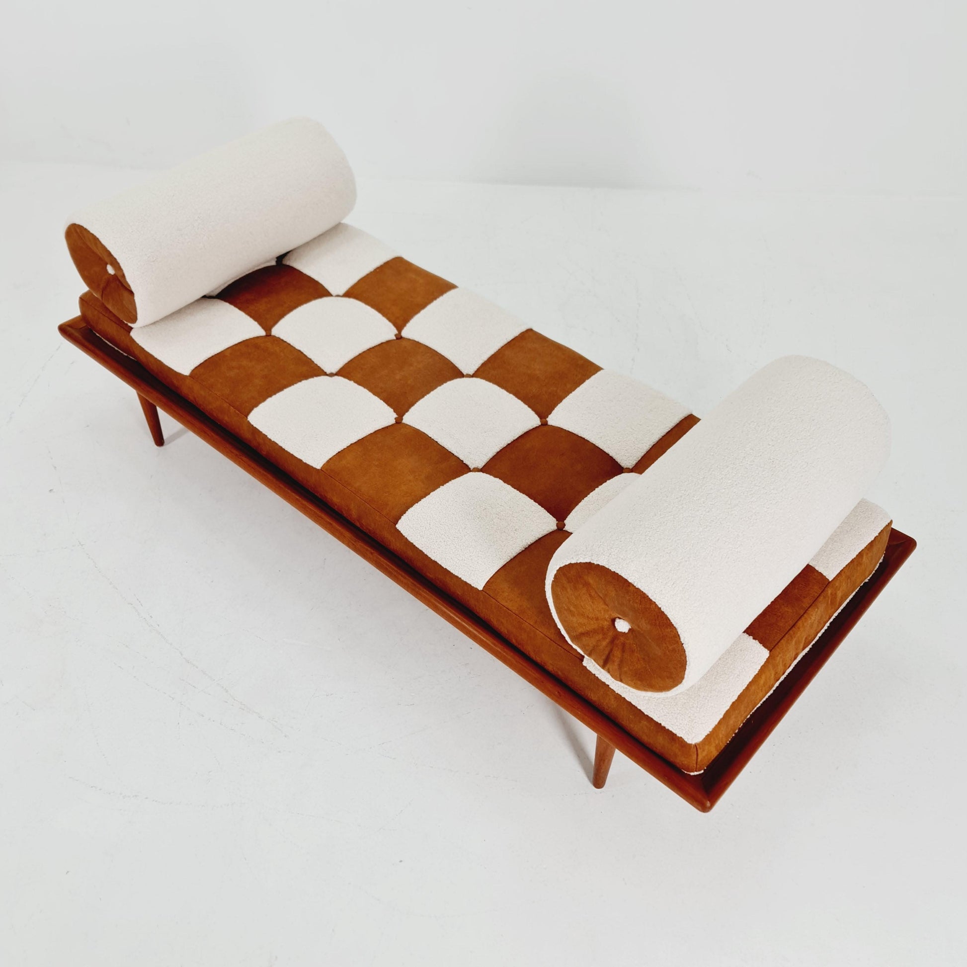 Midcentury Danish Daybed Teak wood by Peter Hvidt ,Orla Molgaard for France &Son Denmark ,1950s