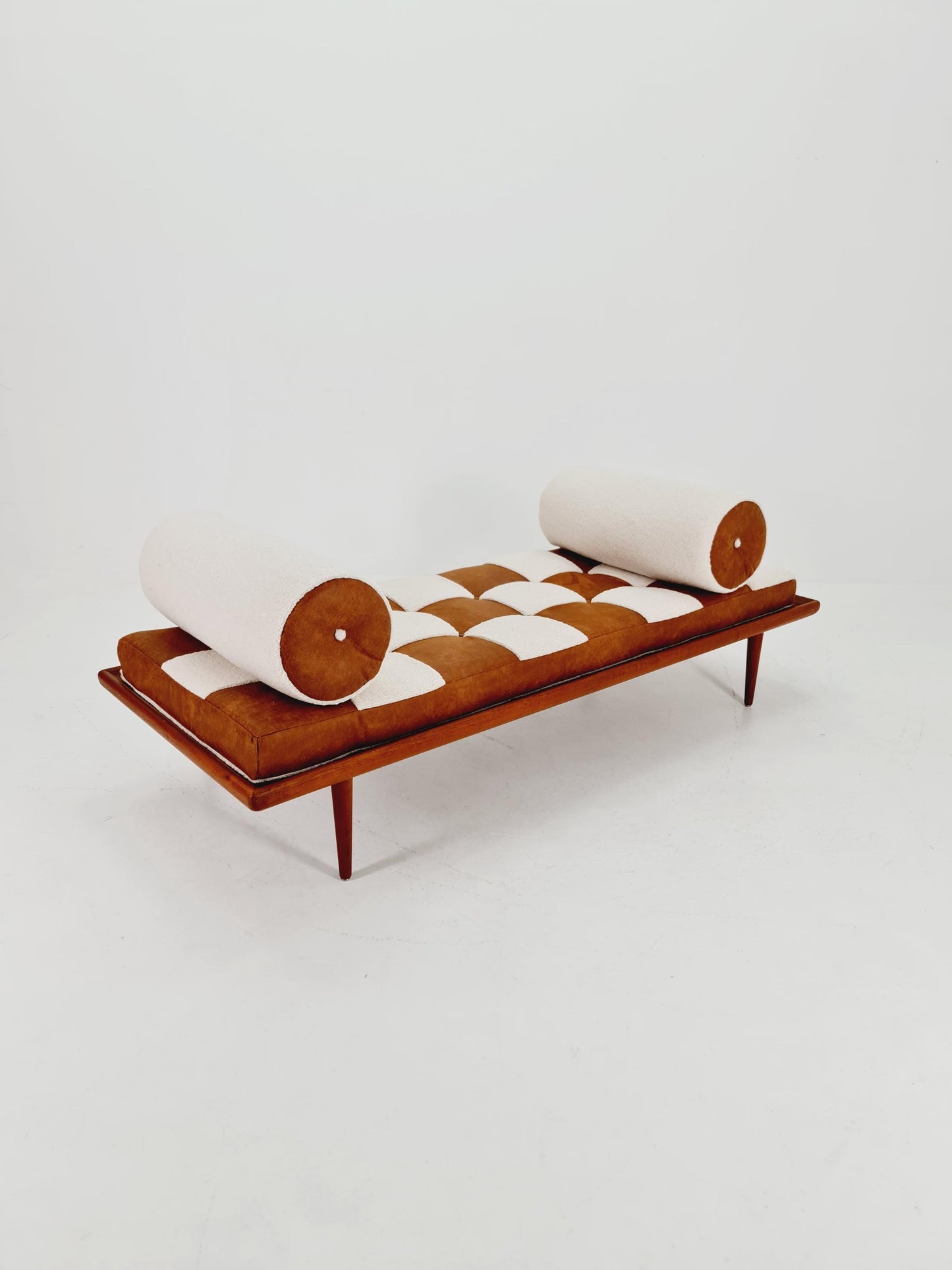 Midcentury Danish Daybed Teak wood by Peter Hvidt ,Orla Molgaard for France &Son Denmark ,1950s