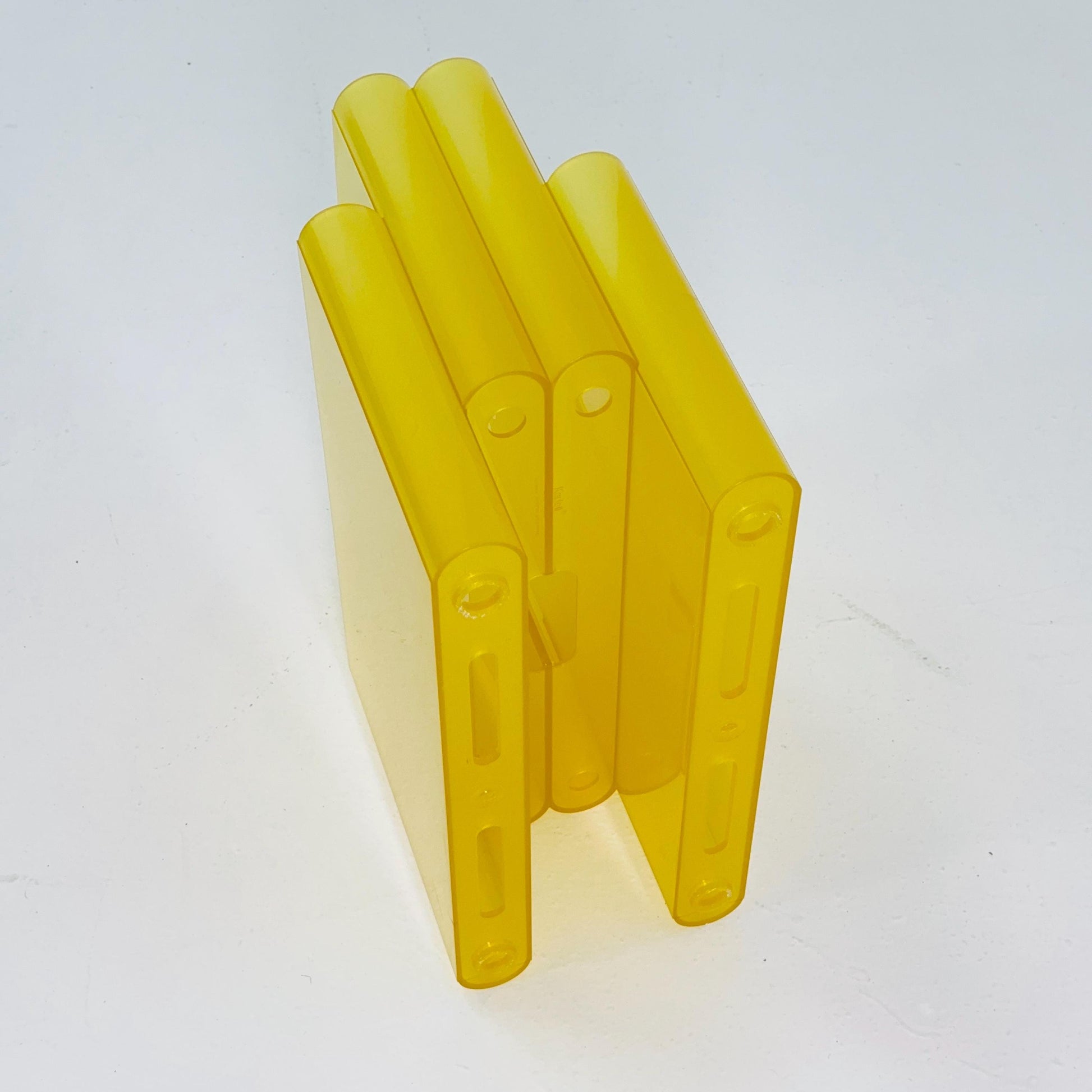 Mid-Century Modern Magazine Rack with 4 Compartments by Giotto Stoppino for Kartell, 1970s model 4676 Italy