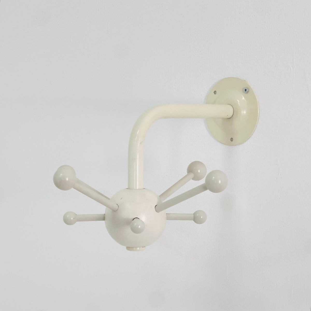 Mid century IKEA MINA Coat Rack – White Osvaldo Borsani Sputnik Metal Rack 1990s