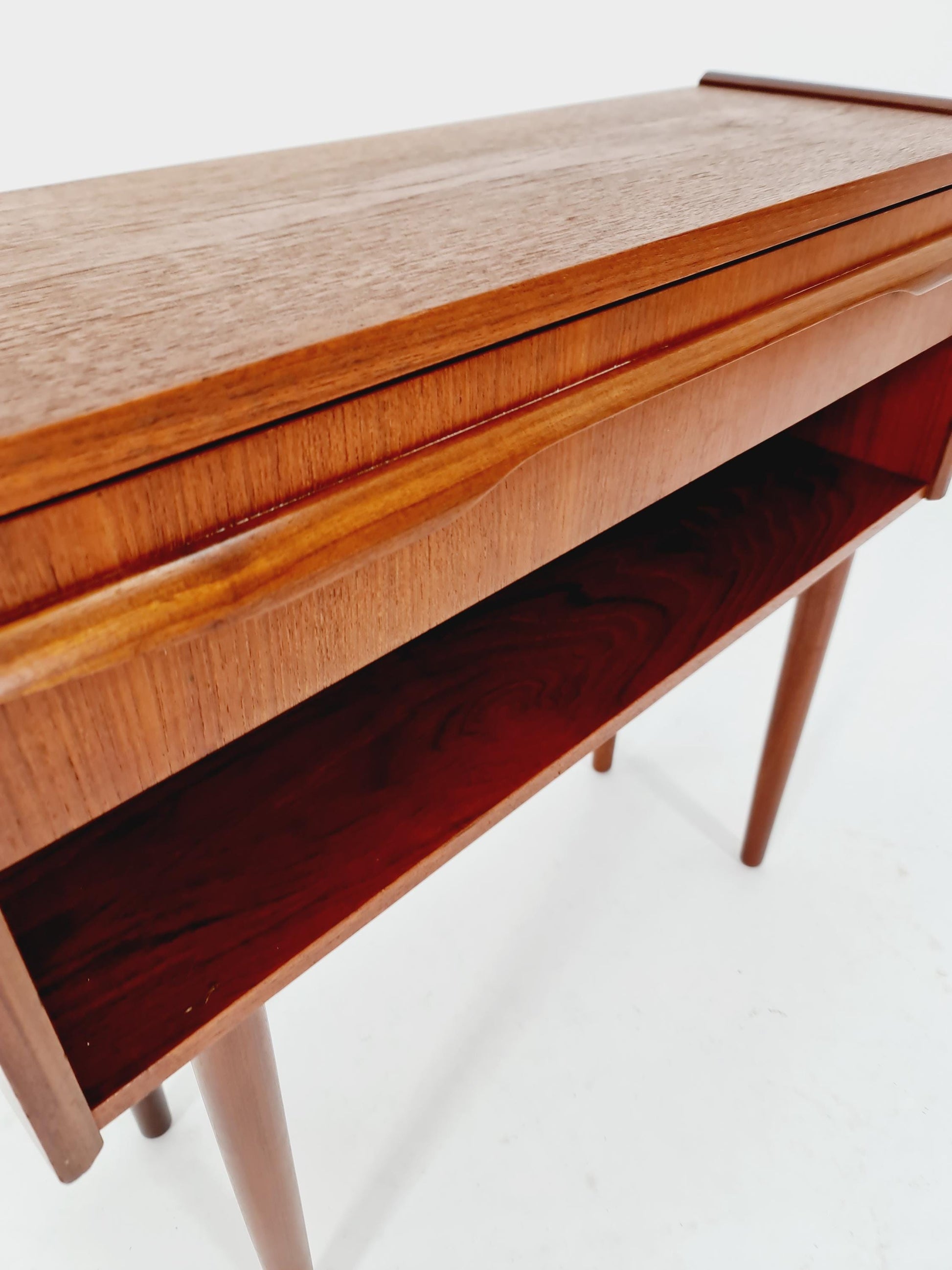 Midcentury Danish teak vintage Side table/ Bedside table/ Night stand, 1960s