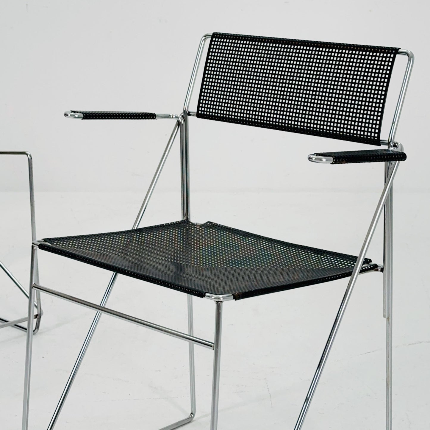 Set of 2 X-Line Armchairs by Niels Jørgen Haugesen for Hybodan AS, 1970s