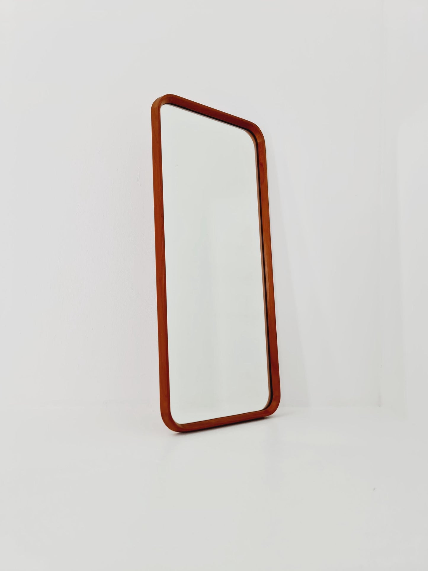 Teak Danish mid-century Modern wall-mounted mirror, 1960s