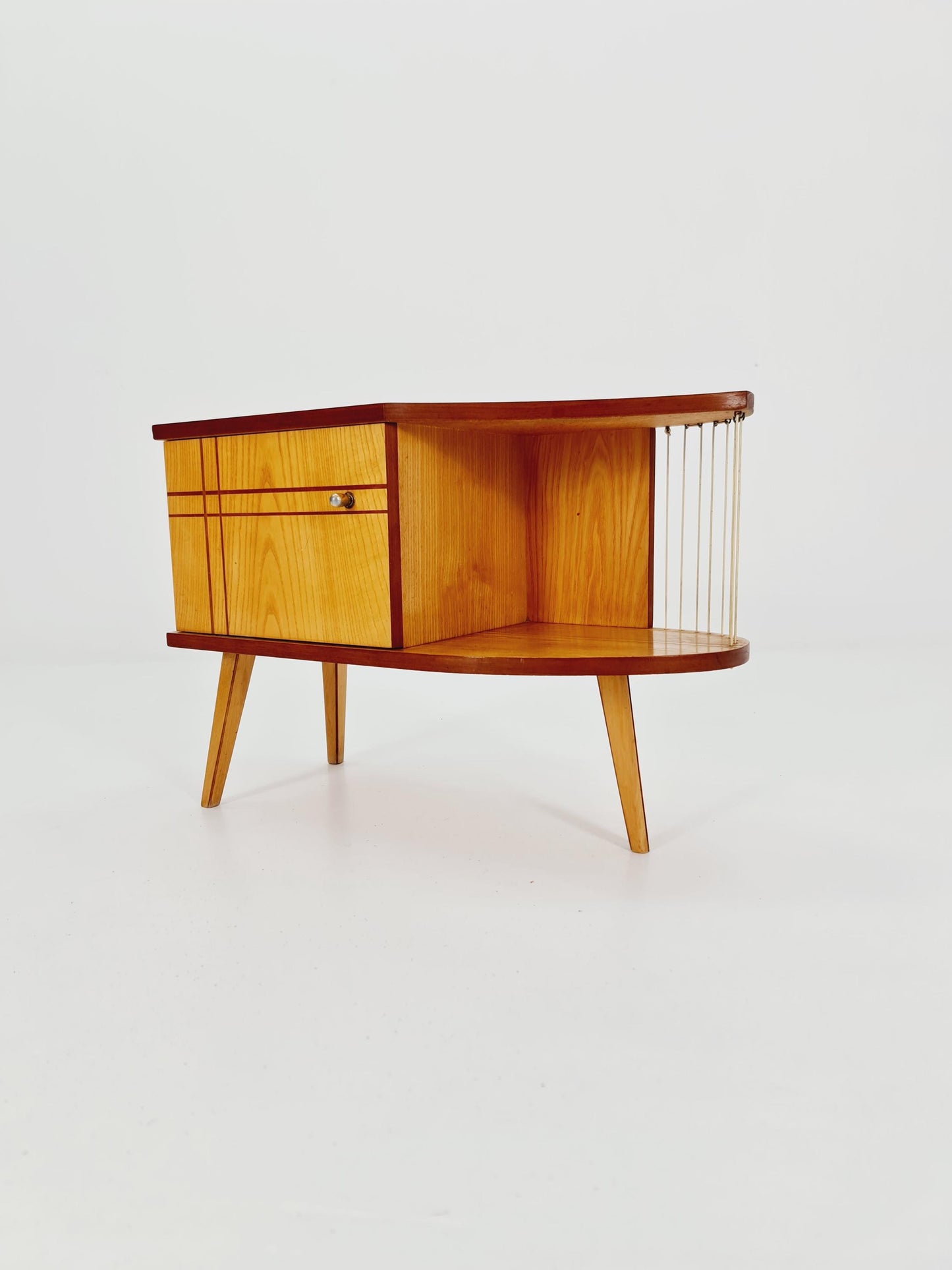 super Rare German mid-century Ash small sideboard /side table, 1950s