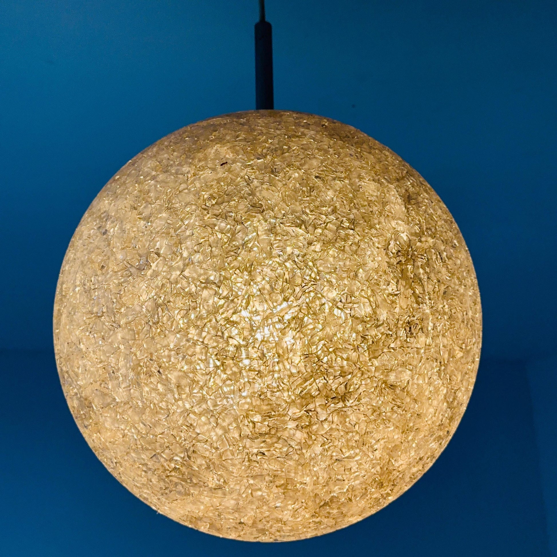 Mid century “Sugar Ball” hanging lamp by John & Sylvia Reid for Rotaflex 1960s