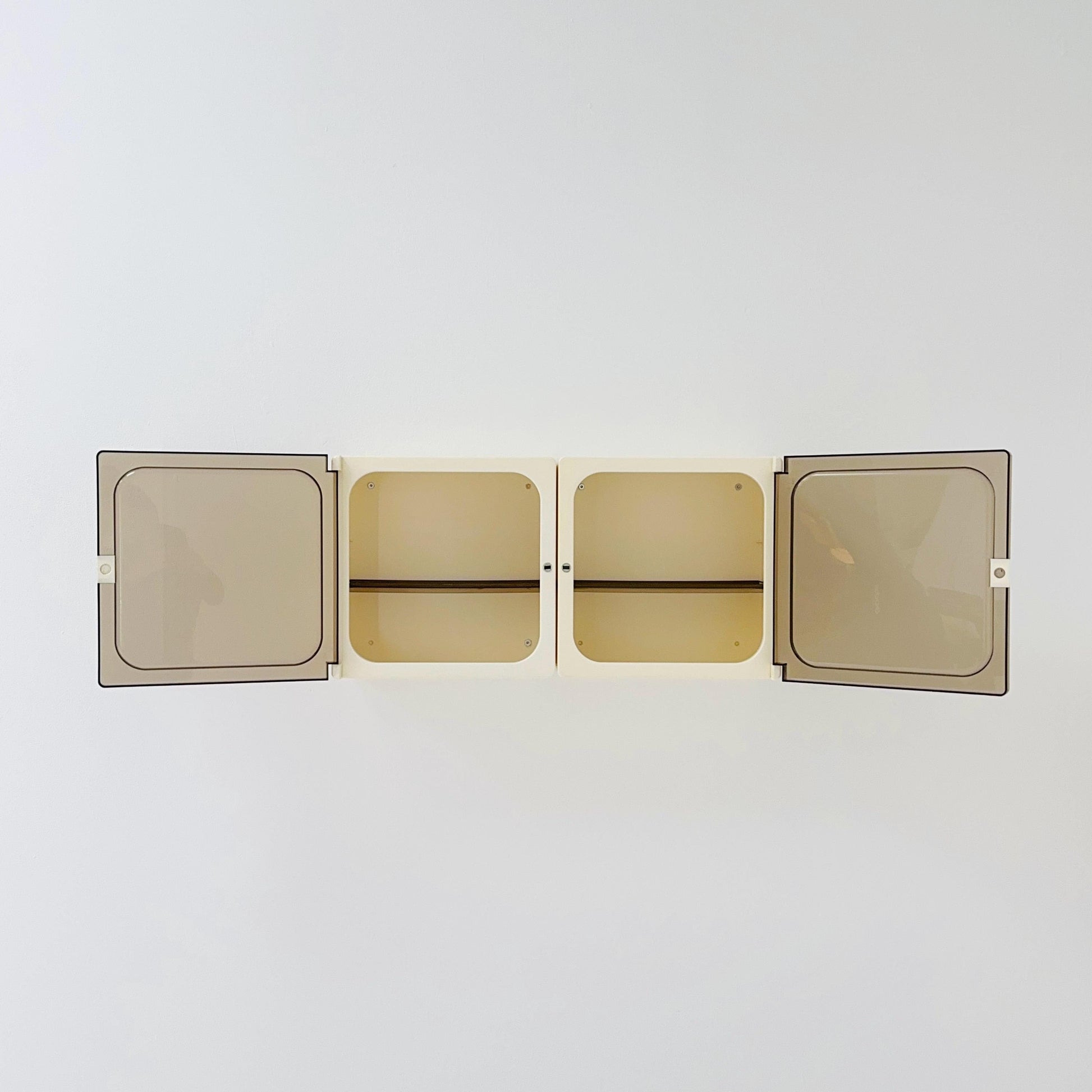 Set of 2 Space Age Wall Cabinets, Bathroom Medicine Cabinets, 1970s