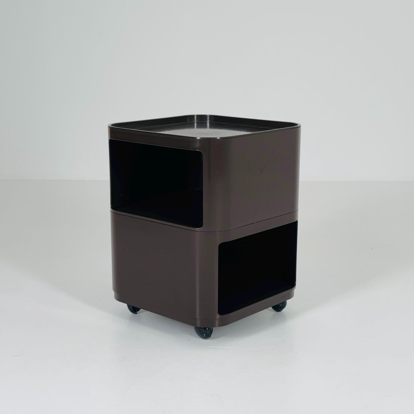 Brown Componibili Square serving trolley by Anna Castelli for Kartell - Italy 1960s model 4970