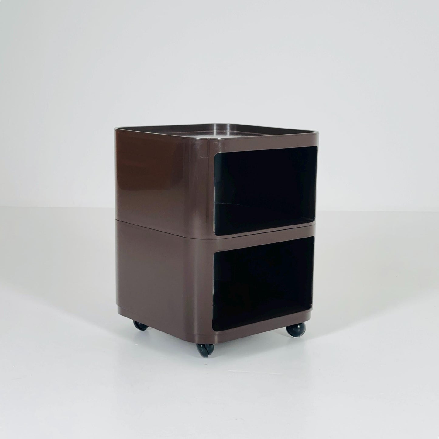 Brown Componibili Square serving trolley by Anna Castelli for Kartell - Italy 1960s model 4970