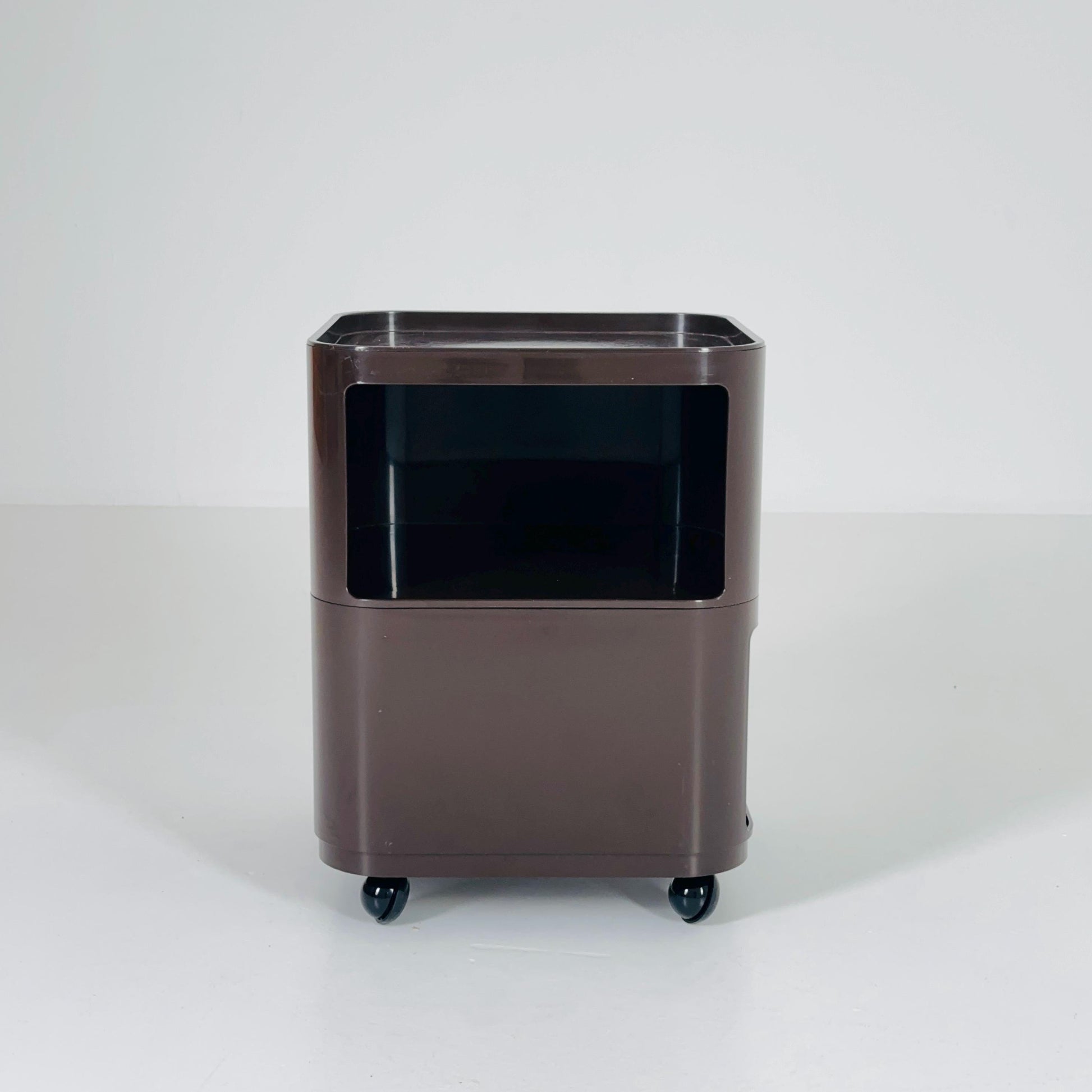 Brown Componibili Square serving trolley by Anna Castelli for Kartell - Italy 1960s model 4970