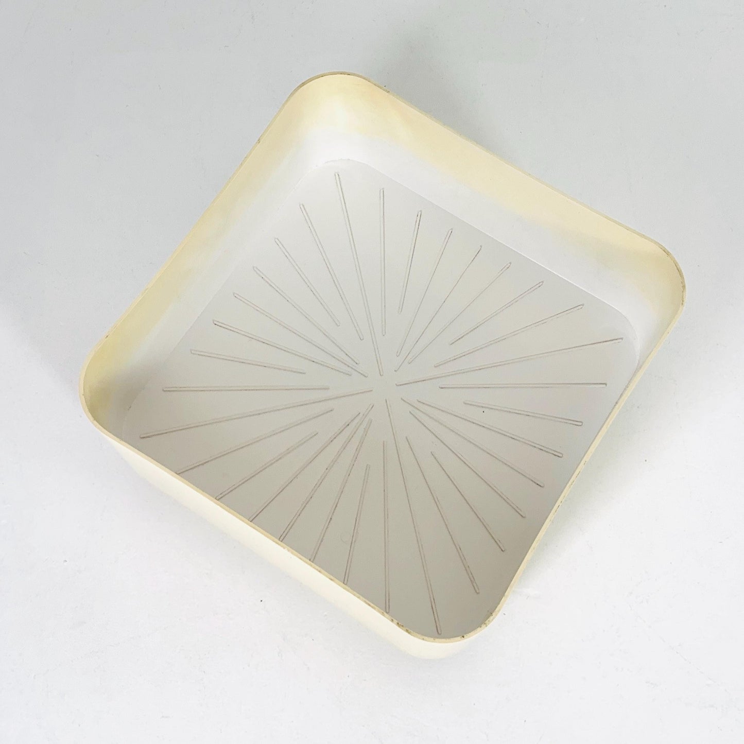 Mid century Anna Castelli Ferrieri Roll Container for Kartell, No. 4682 – Vintage Cream Beige 1970s
