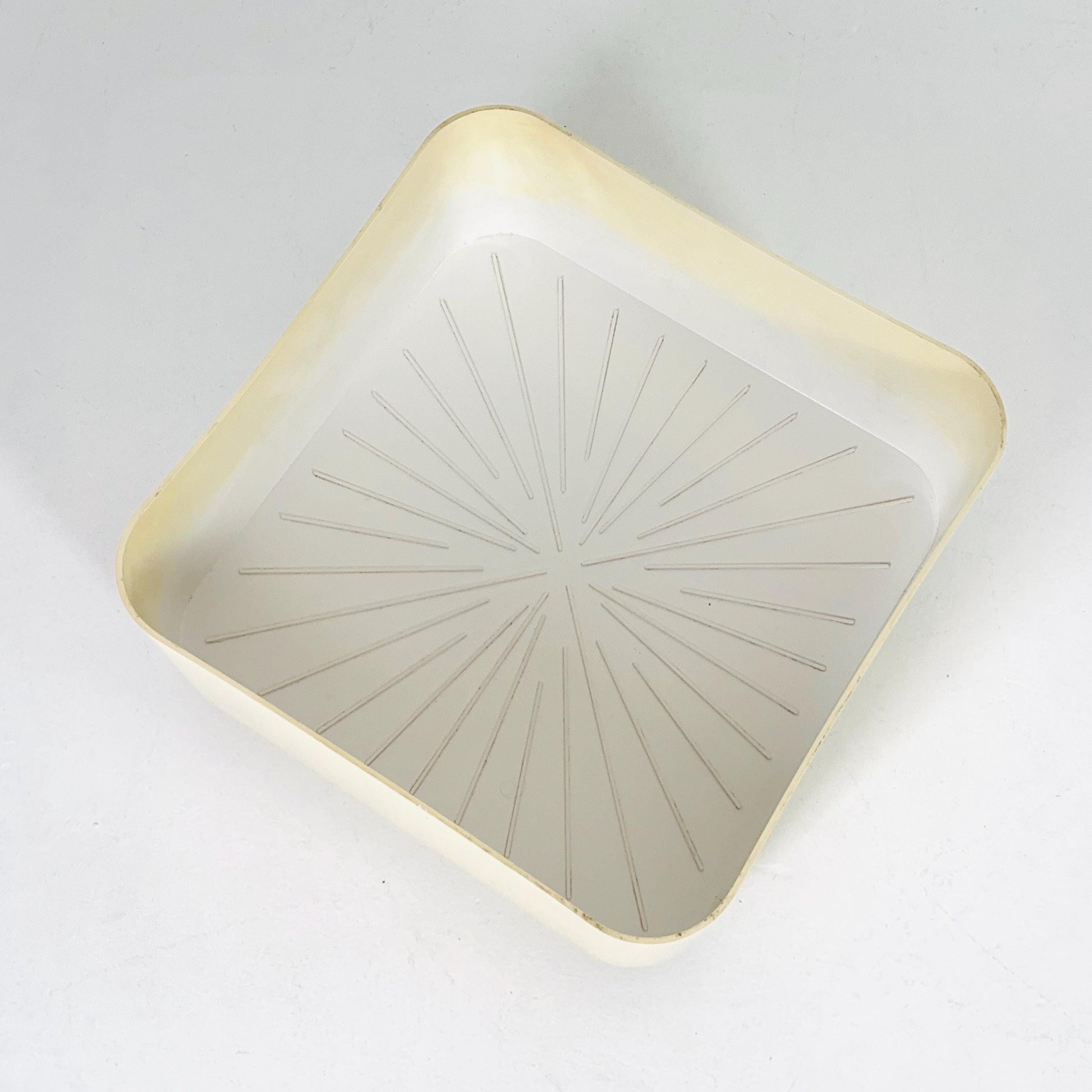 Mid century Anna Castelli Ferrieri Roll Container for Kartell, No. 4682 – Vintage Cream Beige 1970s