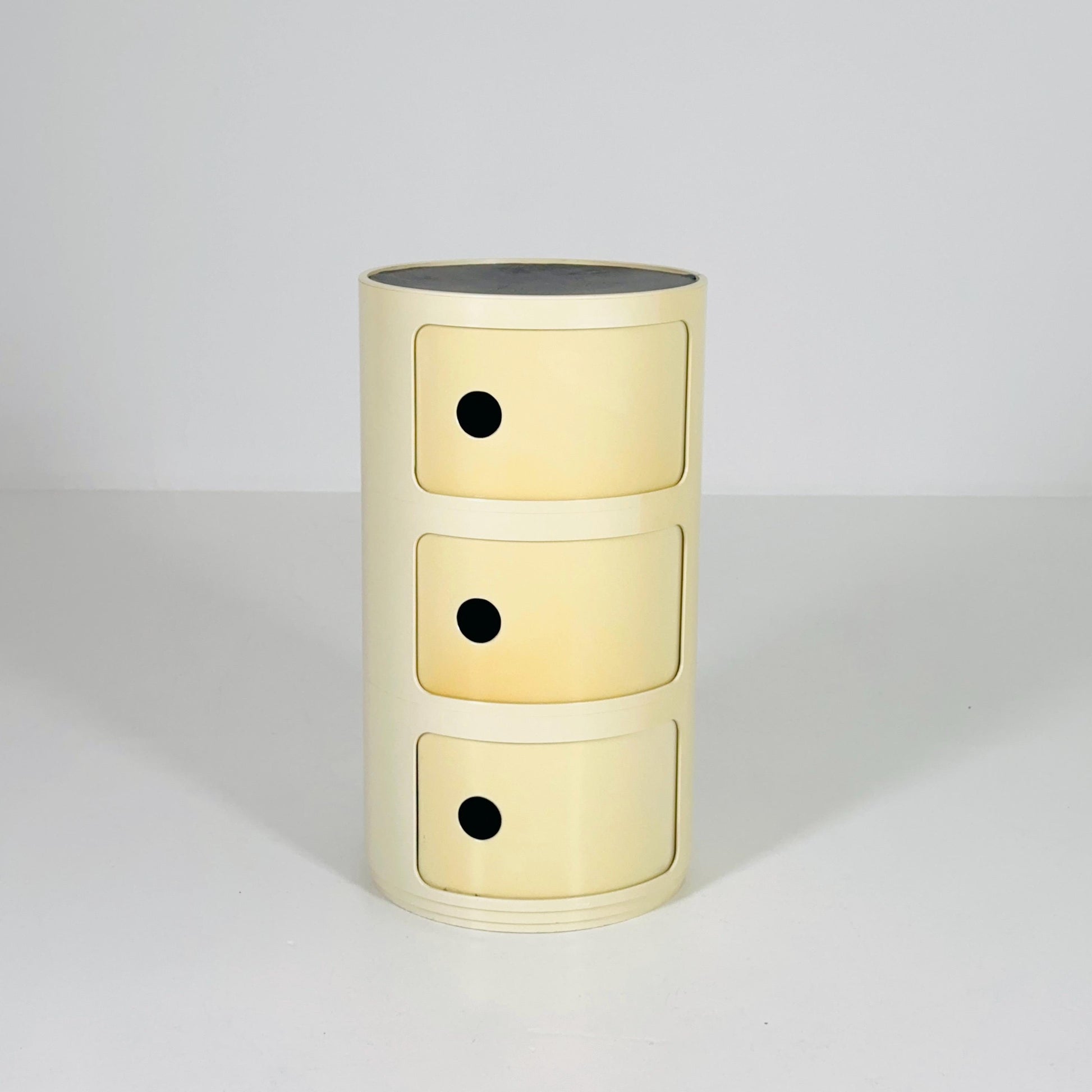 Mid century Anna Castelli Ferrieri Roll Container for Kartell, Model 4965-6-7 – 3-Tier Storage Unit Italy 1970s