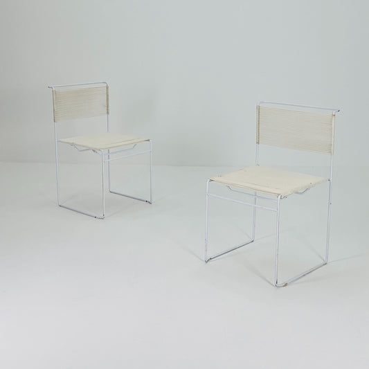 Set of 2 Giandomenico Belotti “Spaghetti” Chairs for Fly Line, Italy, 1970s
