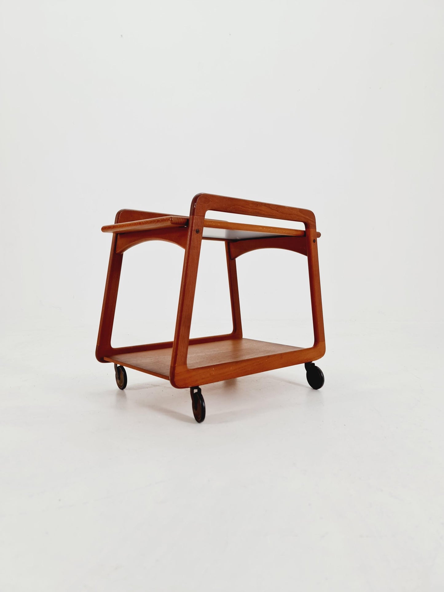 Vintage mid century danish trolley in solid teak/ bar cart By SIKA Mobler , 1960s