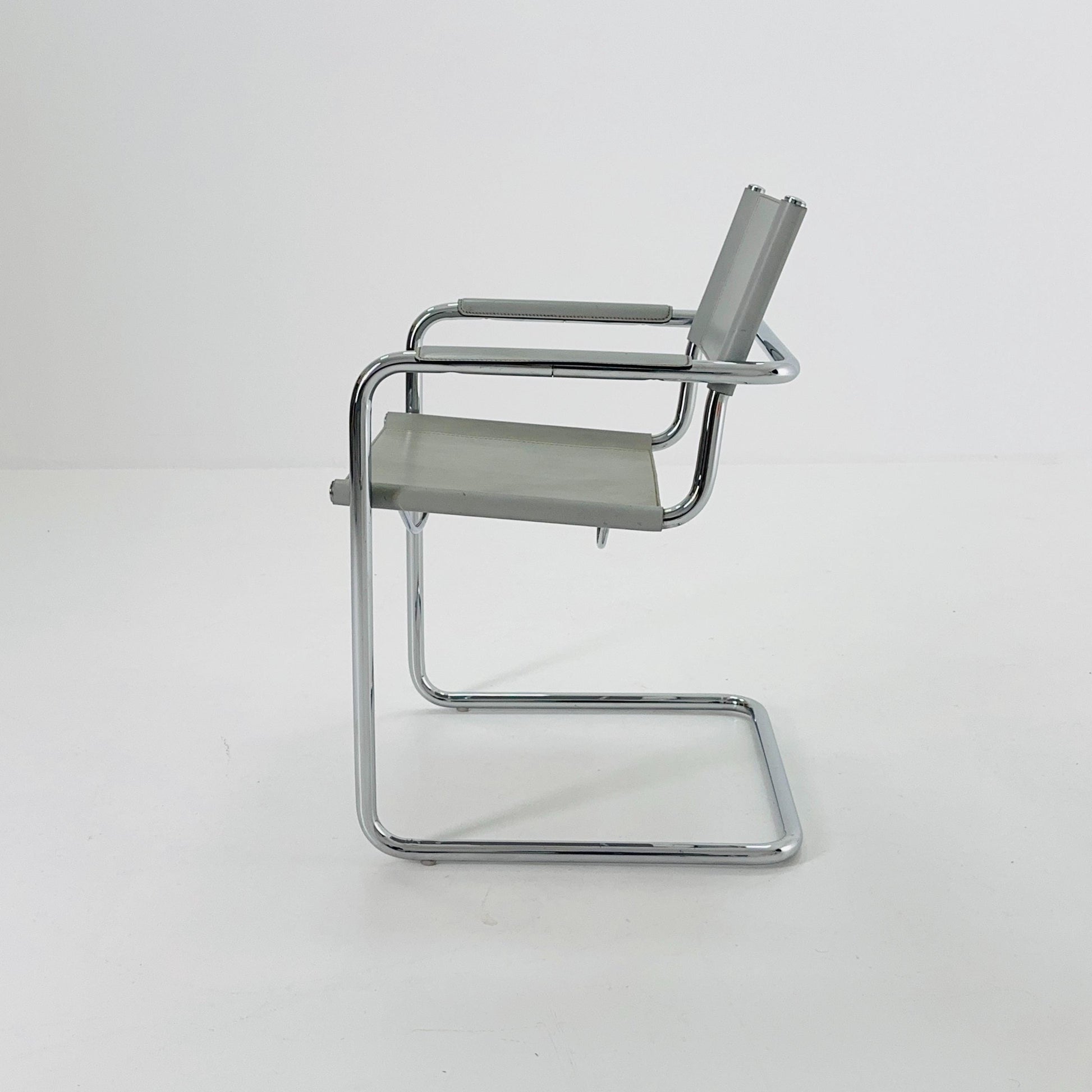 1 of 4 Mid century MG5 Centro Studi desk armchair by Mart Stam & Marcel Breuer for Matteo Grassi, 1970s Italy
