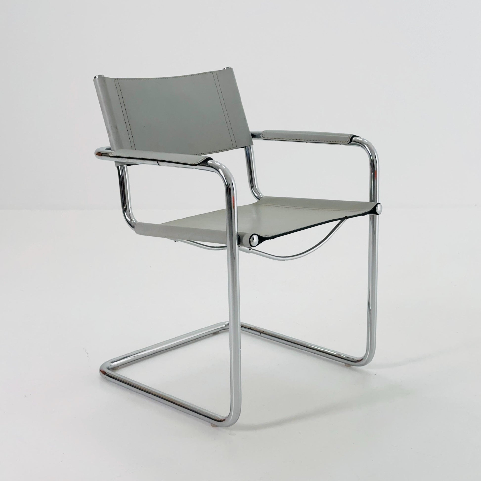 1 of 4 Mid century MG5 Centro Studi desk armchair by Mart Stam & Marcel Breuer for Matteo Grassi, 1970s Italy