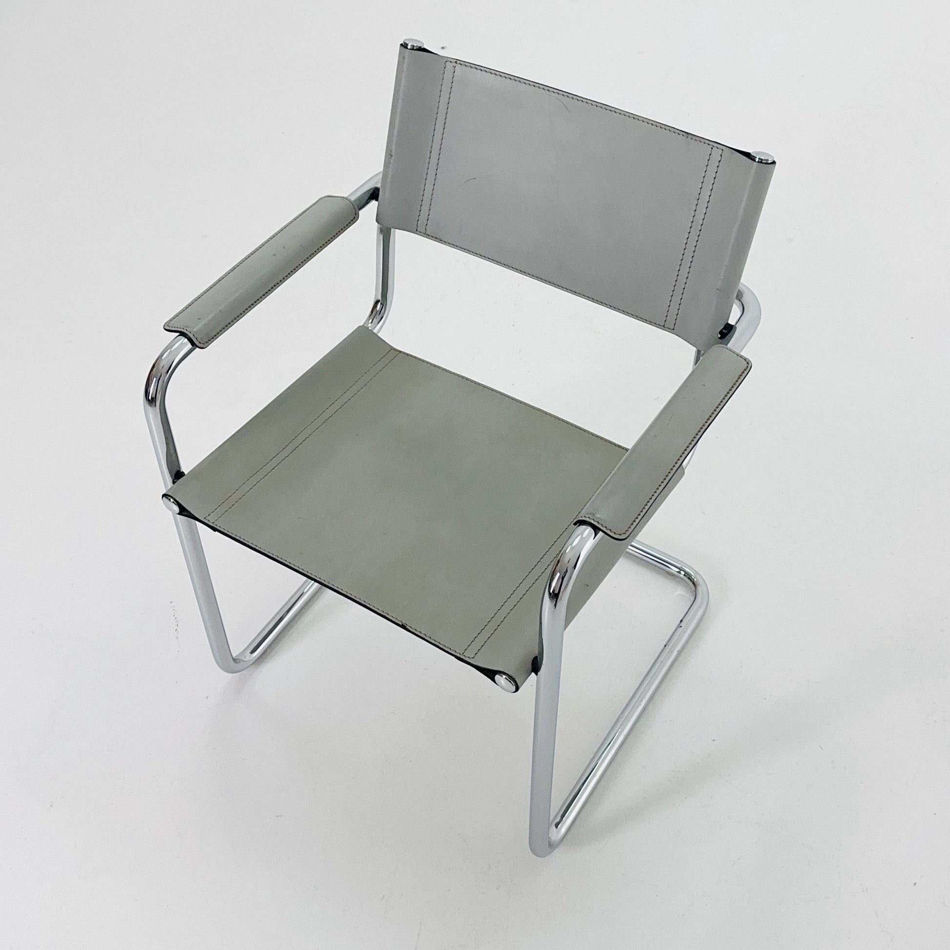 1 of 4 Mid century MG5 Centro Studi desk armchair by Mart Stam & Marcel Breuer for Matteo Grassi, 1970s Italy