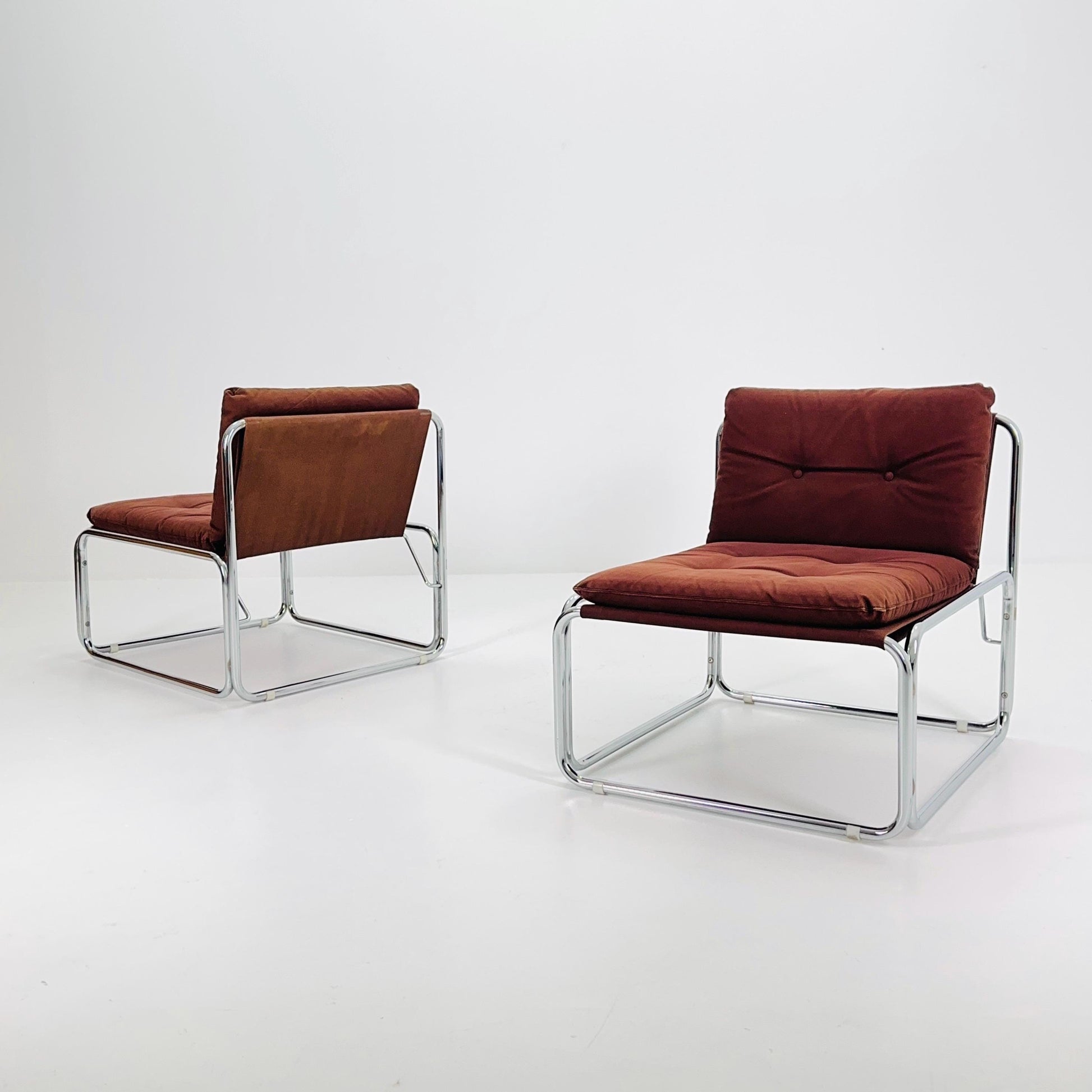 Set of 2 Mid century Wim Ypma Lounge Chairs for Riemersma, 1960s Netherlands