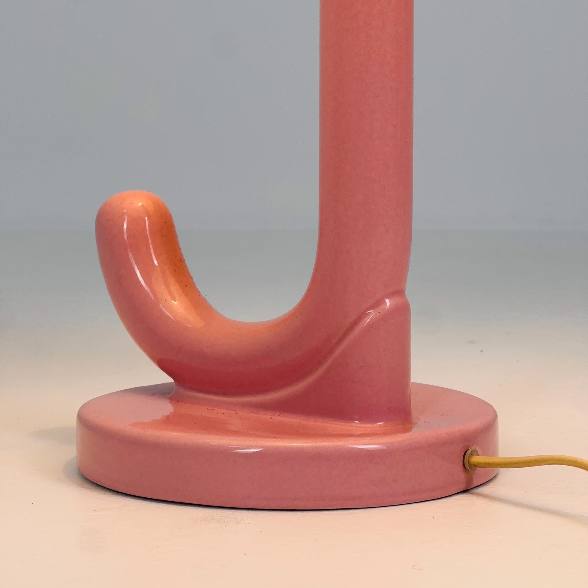 Mid century pink umbrella table lamp Germany 1990s