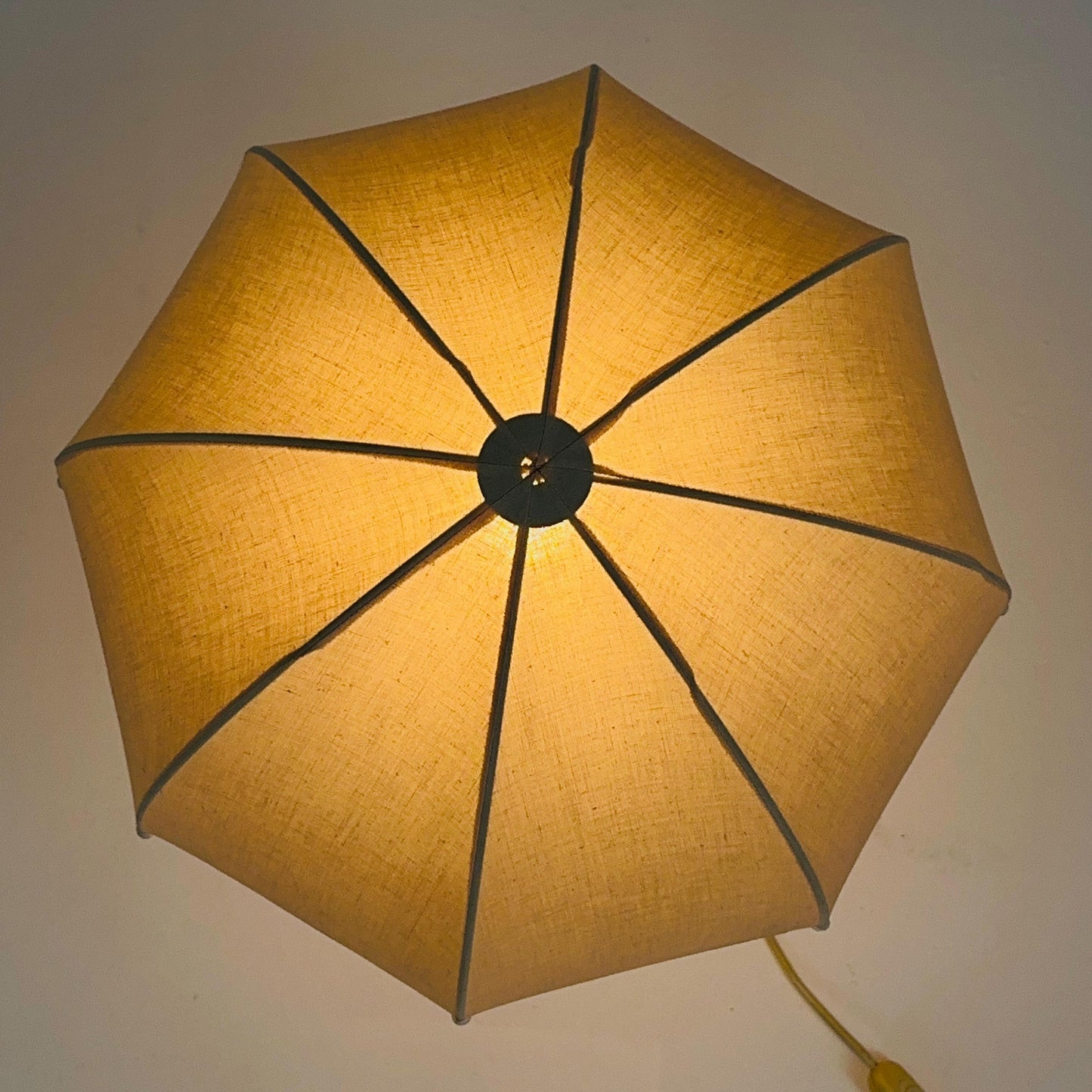 Mid century pink umbrella table lamp Germany 1990s