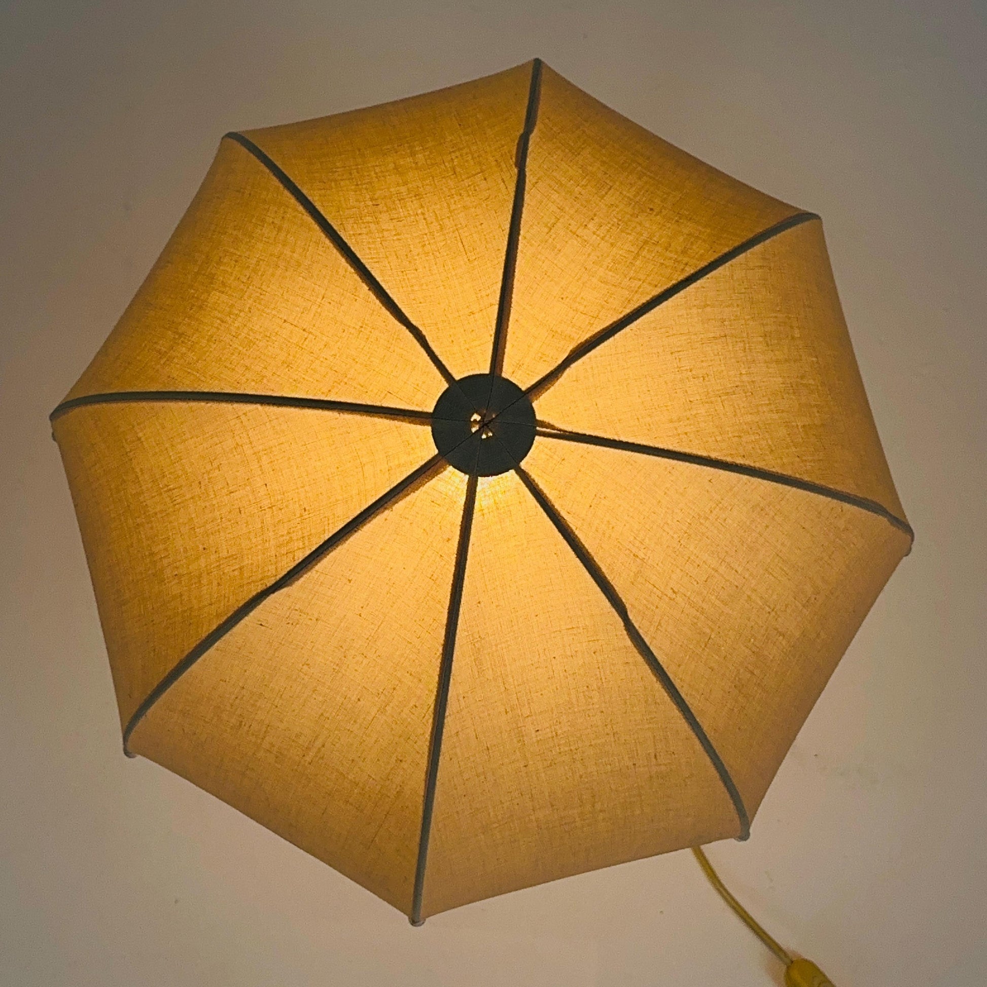 Mid century pink umbrella table lamp Germany 1990s