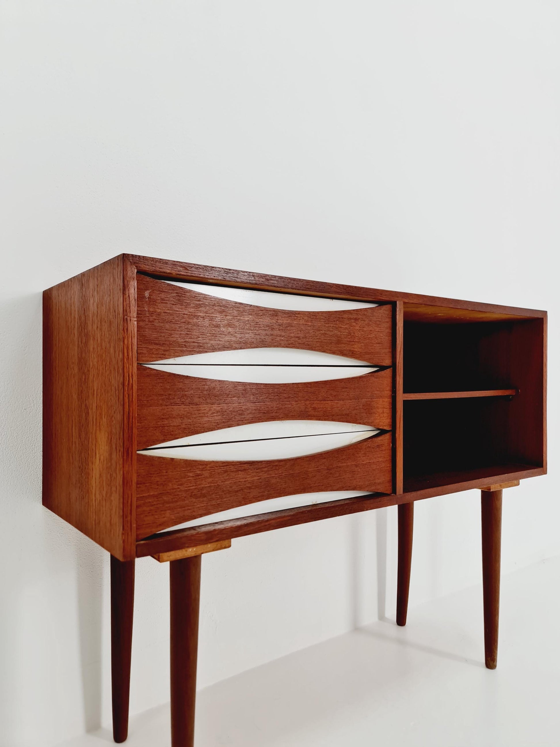 Rare Vintage Danish teak cabinet sideboard , 1960s