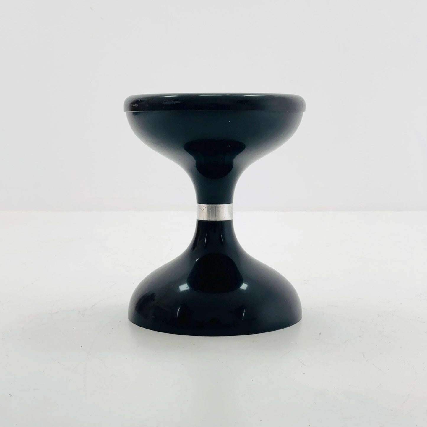 Space Age Black Plastic Stool – Robur Sgabello Americano, Italy 1970s
