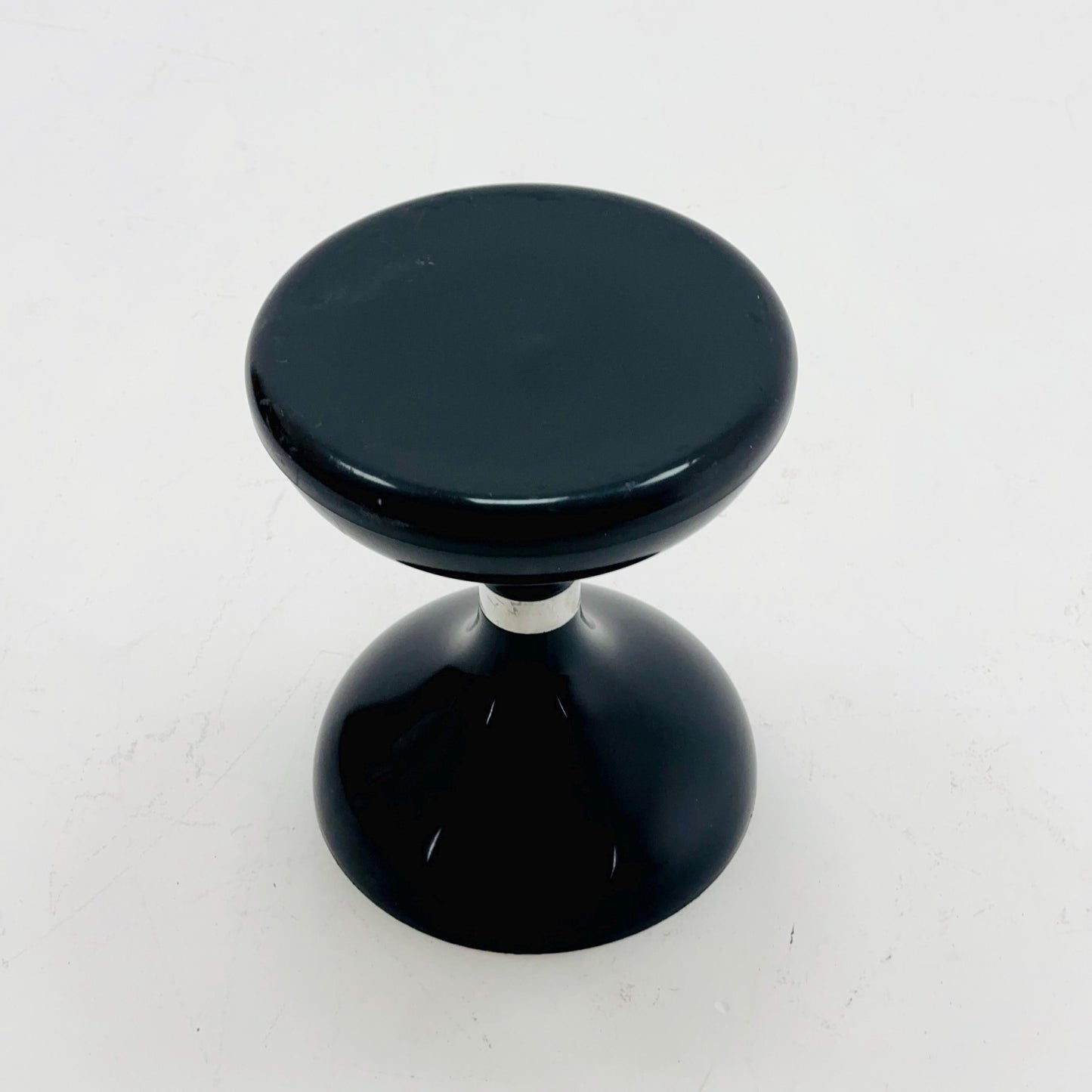 Space Age Black Plastic Stool – Robur Sgabello Americano, Italy 1970s