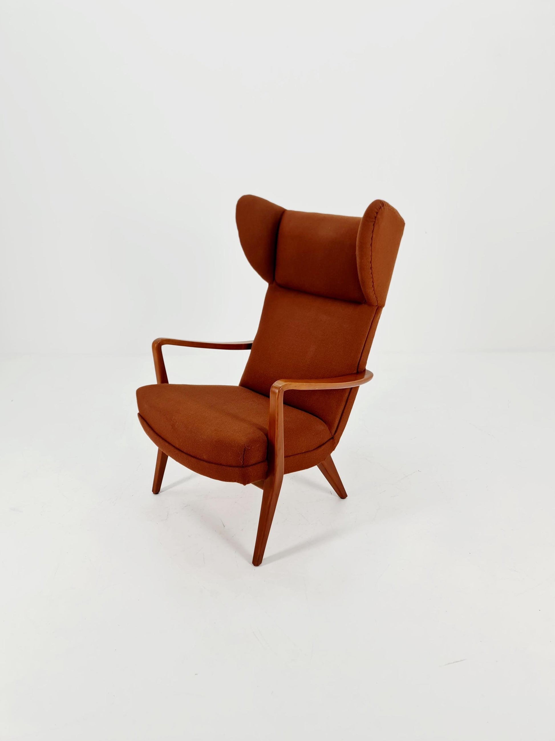 Vintage Mid century German Wing armchair 1950s