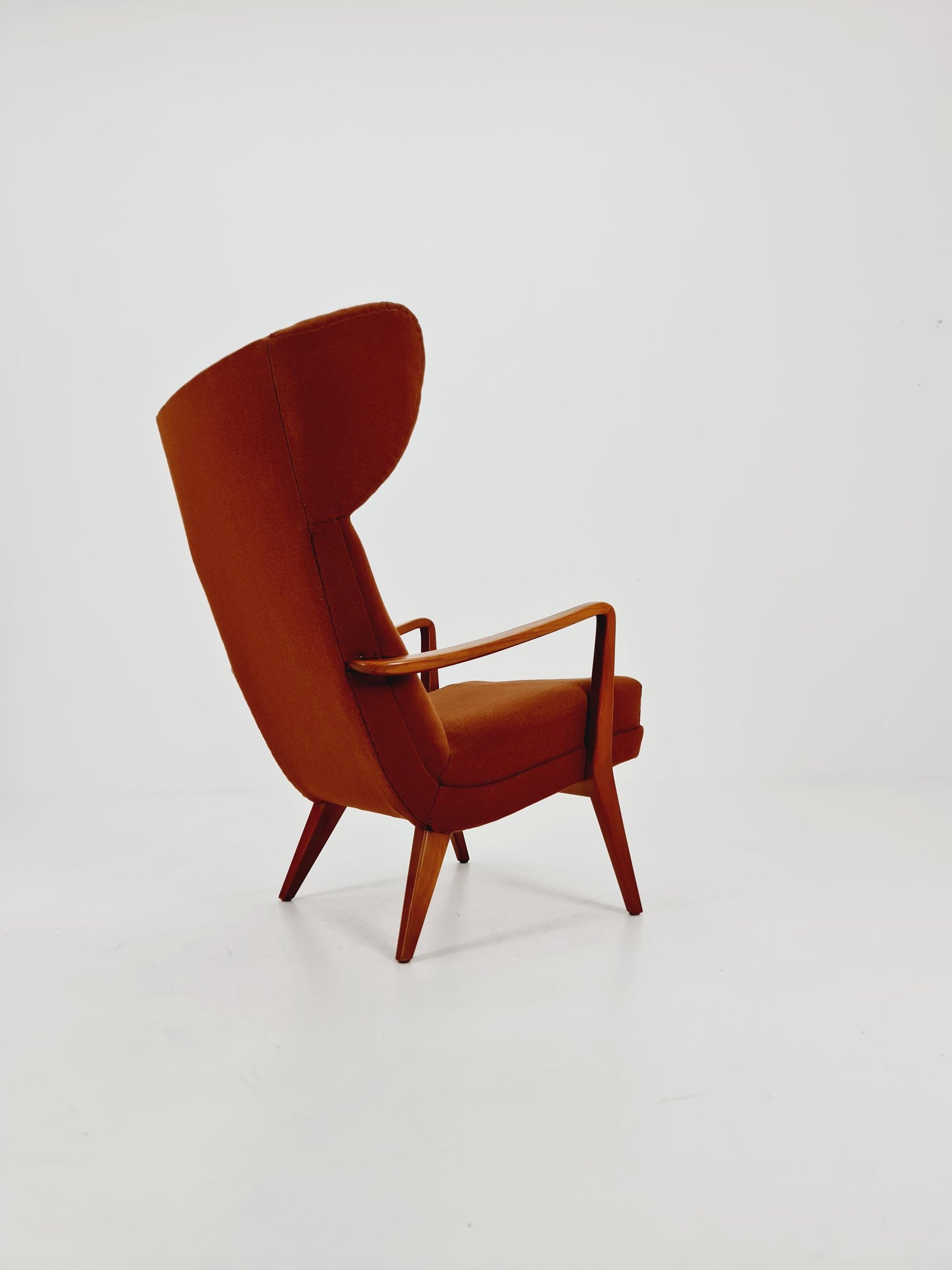 Vintage Mid century German Wing armchair 1950s