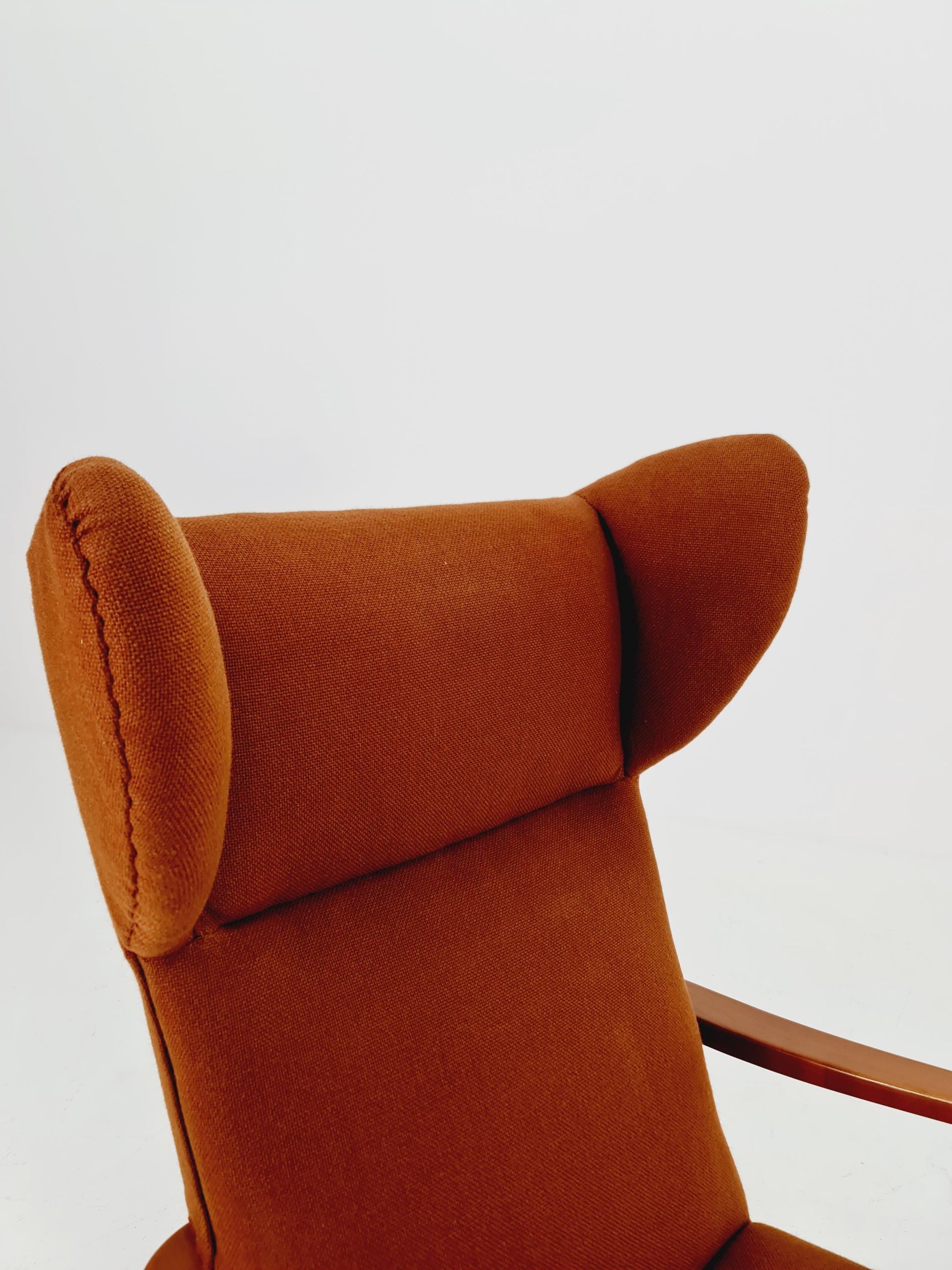 Vintage Mid century German Wing armchair 1950s