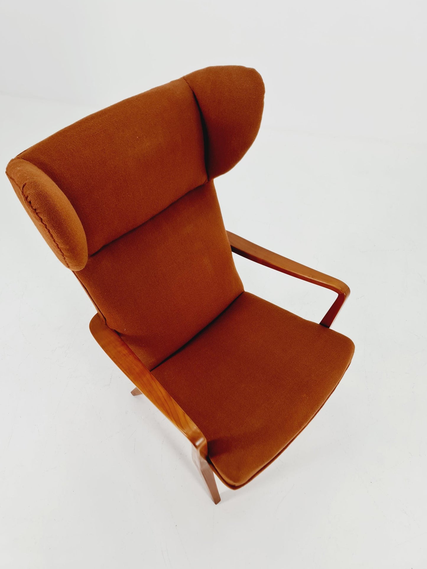 Vintage Mid century German Wing armchair 1950s
