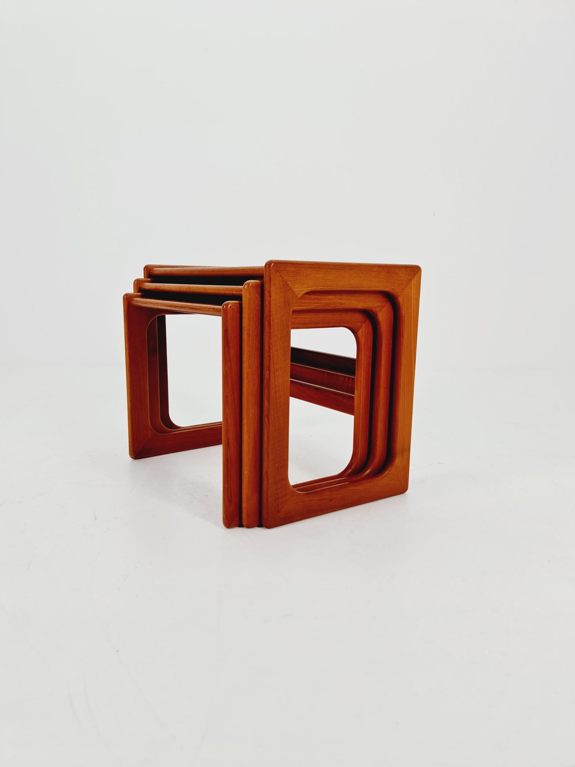 Midcentury Danish Solid teak Nesting Tables by Salin Nyborg , 1960s