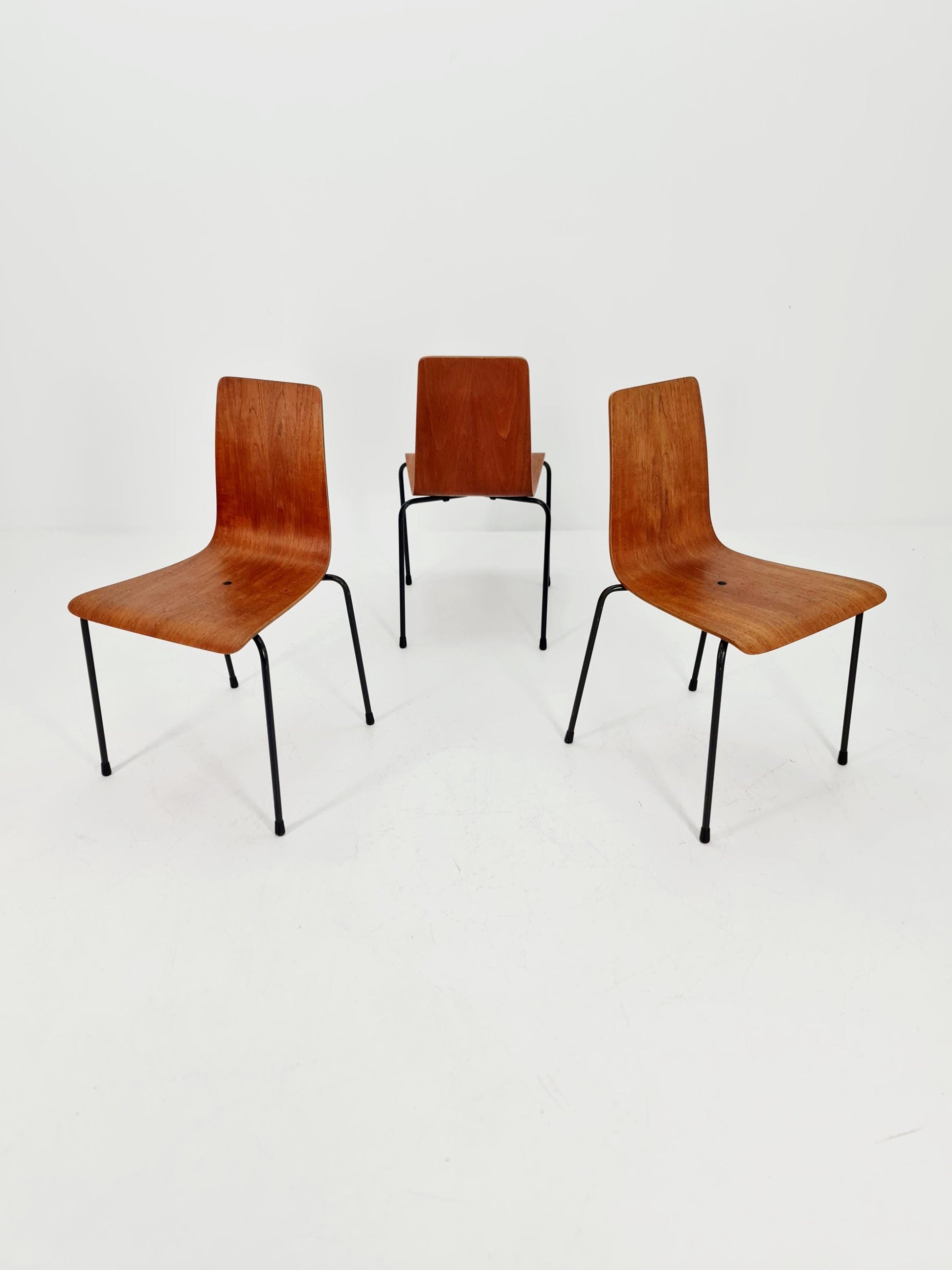 1 of 3 Chairs by Friso Kramer for auping ,Holland ,1963