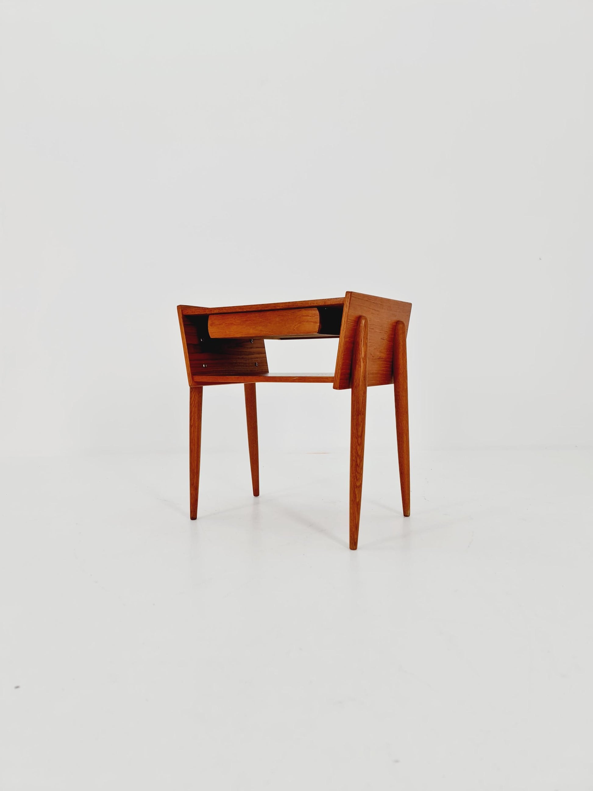 Midcentury Danish teak vintage Side table/ Bedside table/ Night stand, 1960s