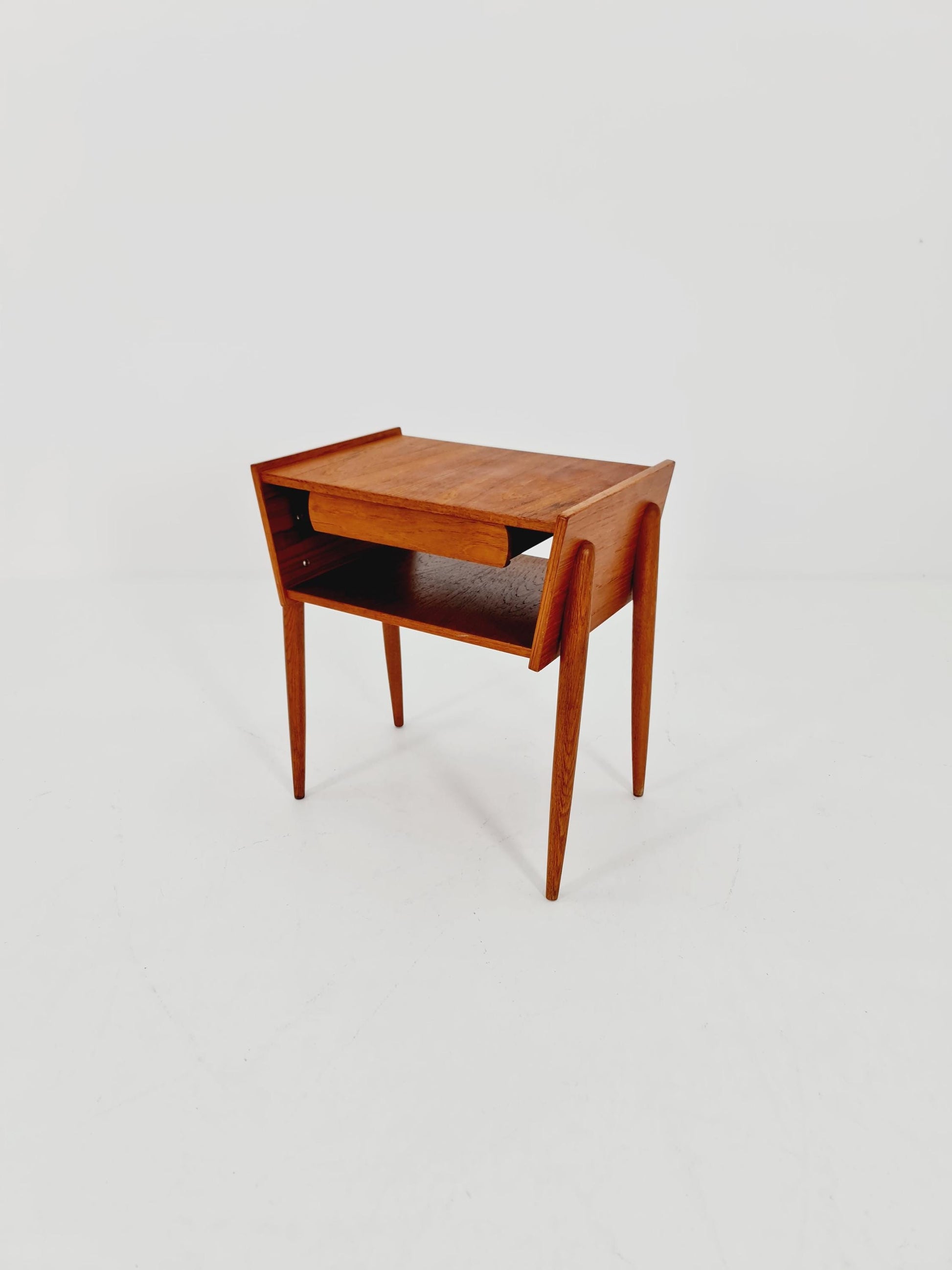 Midcentury Danish teak vintage Side table/ Bedside table/ Night stand, 1960s