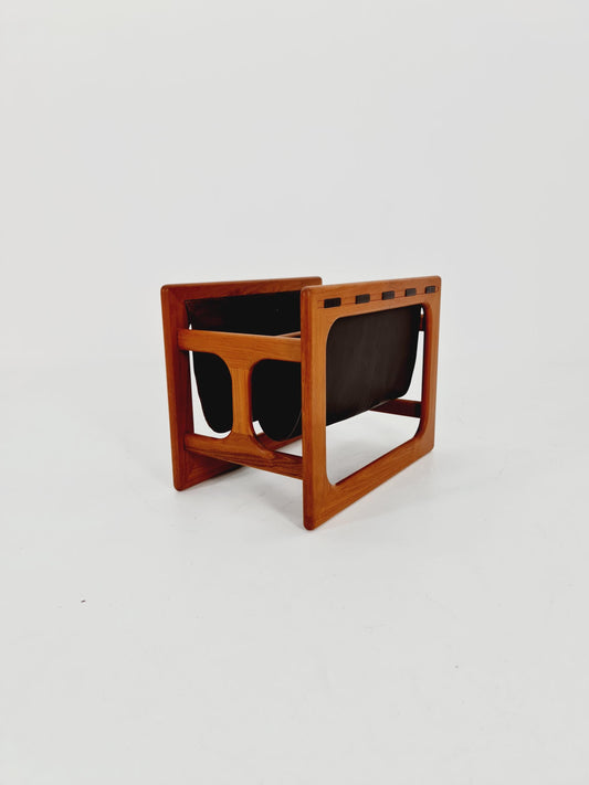 Danish Mid century Solid teak magazine rack by Aksel kjersgaard Salin Möbelfabrik, 1960s