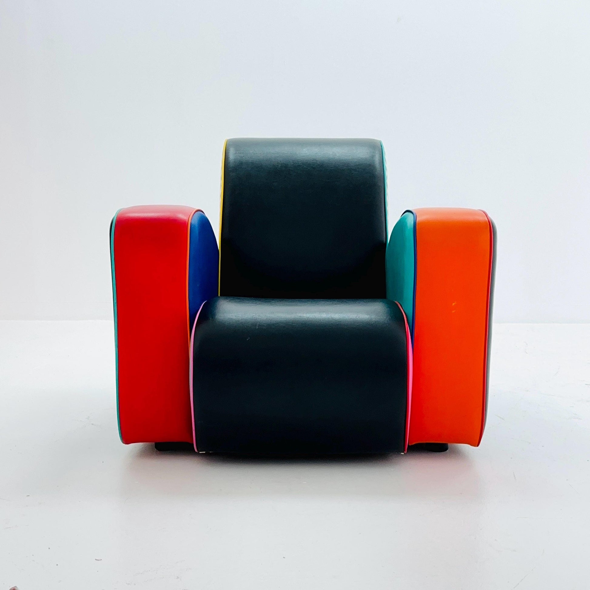 Mid century Harry Segil Pop Art Prismatic "Queen Mary" club chair ,1980s