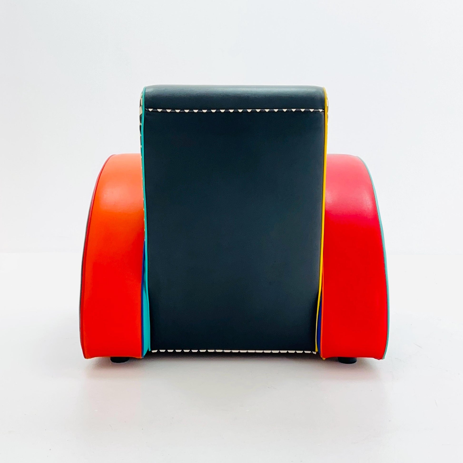 Mid century Harry Segil Pop Art Prismatic "Queen Mary" club chair ,1980s
